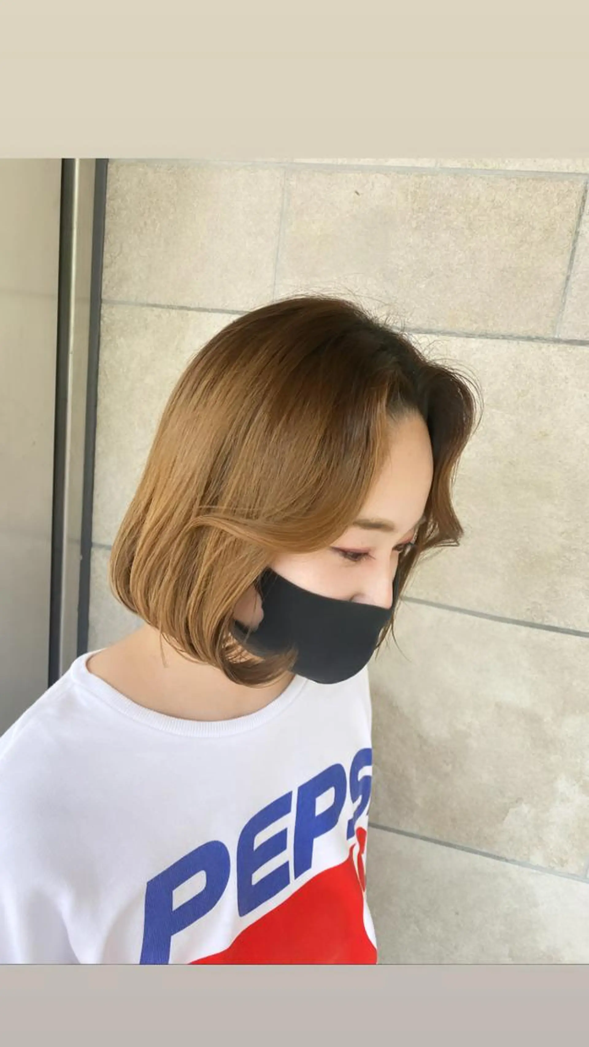 ショート カット トリートメント ヘアセット Su-chi-🧴 /ミルクティーカラーのヘアスタイル