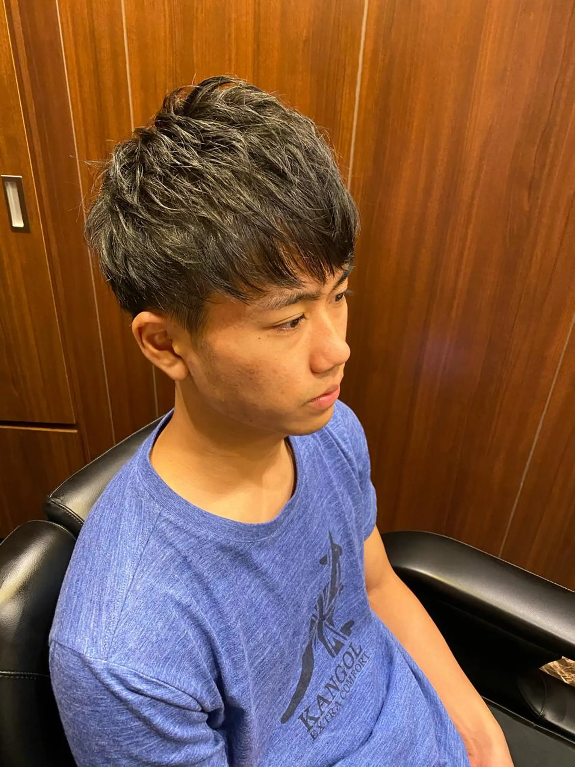 ミディアム メンズ 岡本 宗士のヘアスタイル