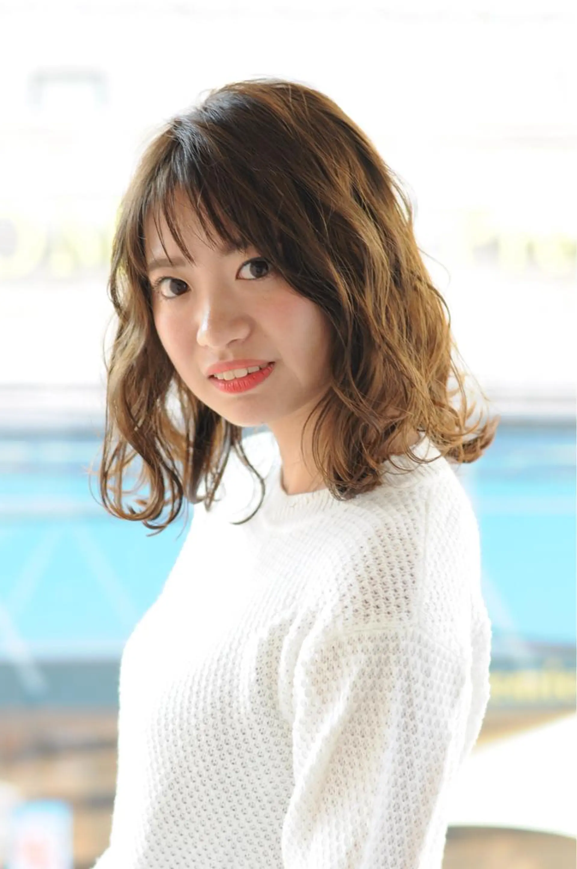 ミディアム カラー ere hair salonのヘアスタイル