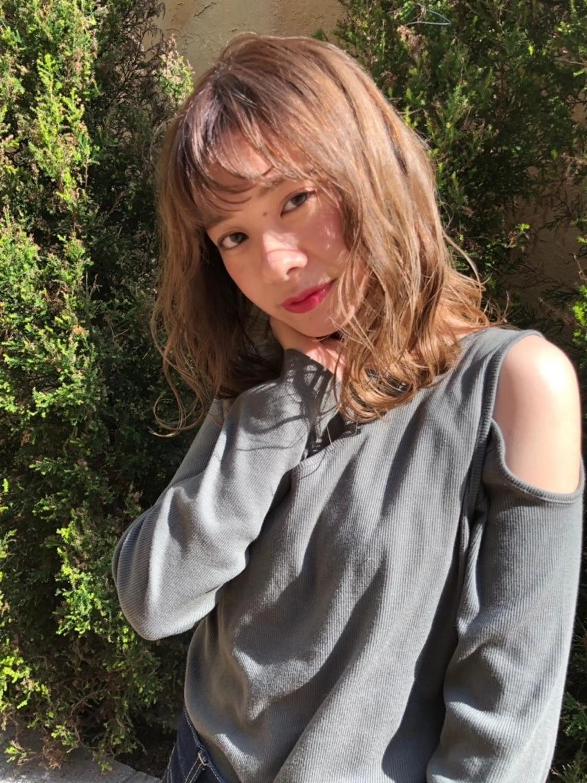 ミディアム デザインカラーEir 茶屋町/田村のヘアスタイル