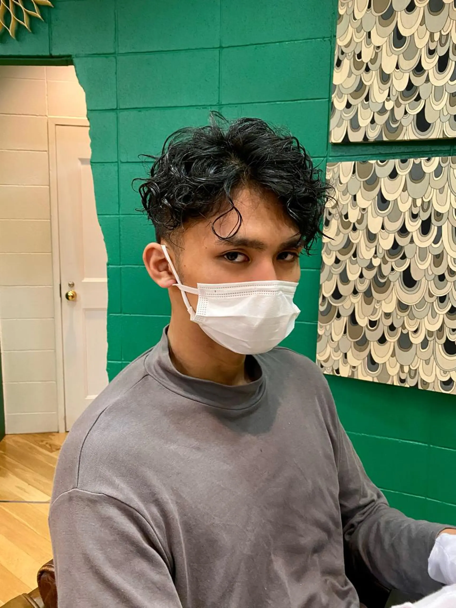 パーマ メンズ 今出 りょうやのヘアスタイル