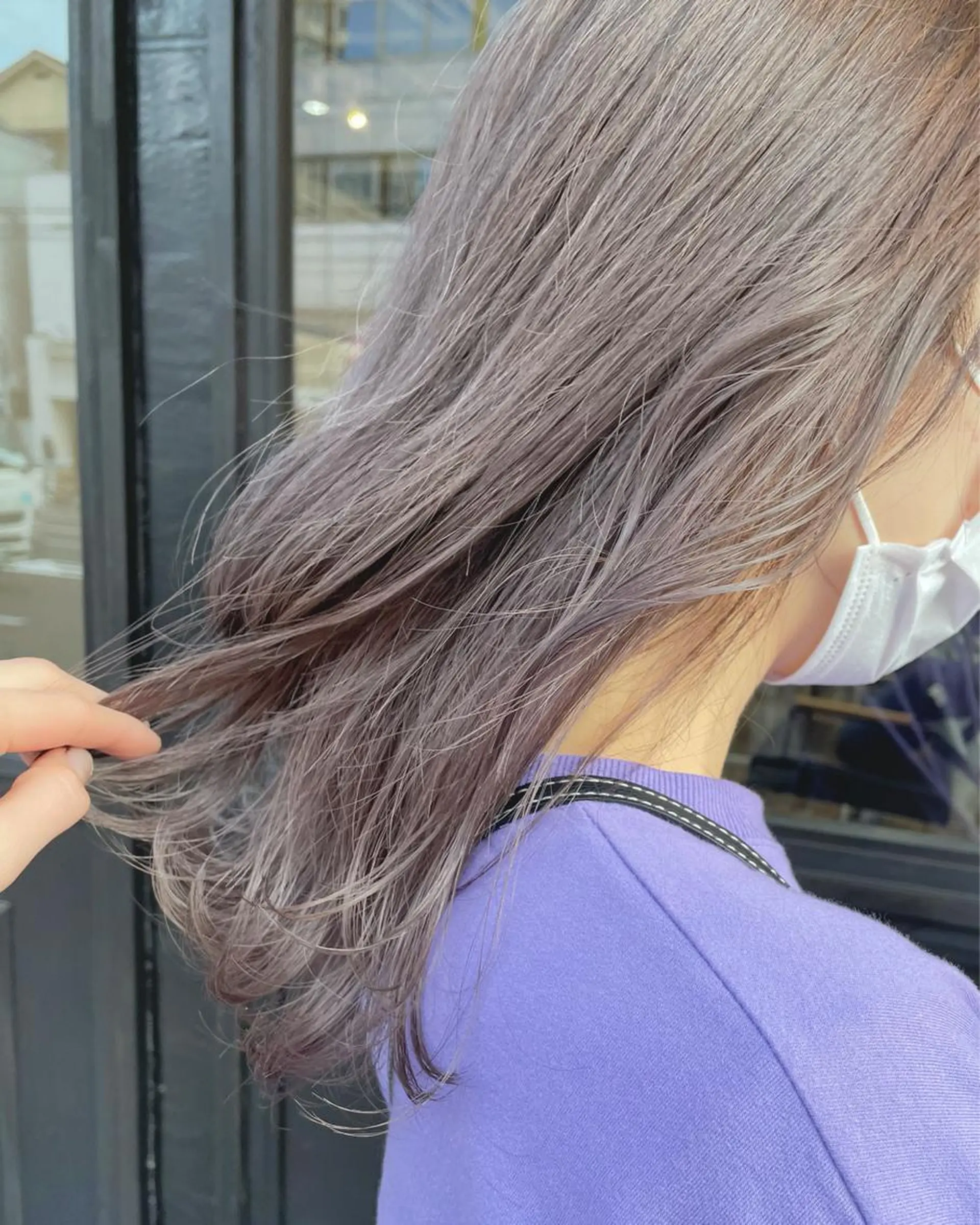 セミロング カラー 空きあり💛 miho  大国町のヘアスタイル
