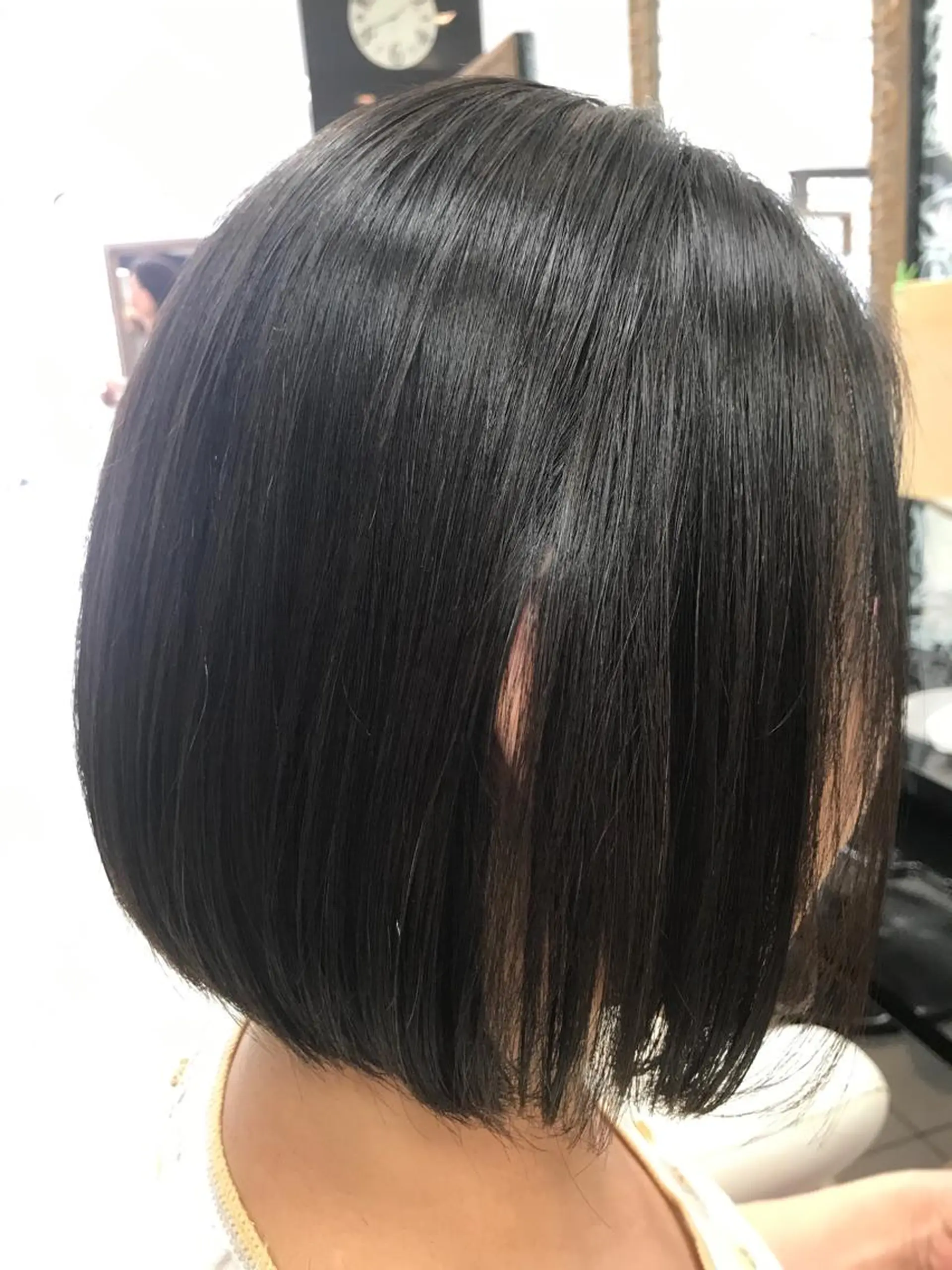 ミディアム パーマ 縮毛矯正 縮毛矯正 トリートメント 米良 志織のヘアスタイル