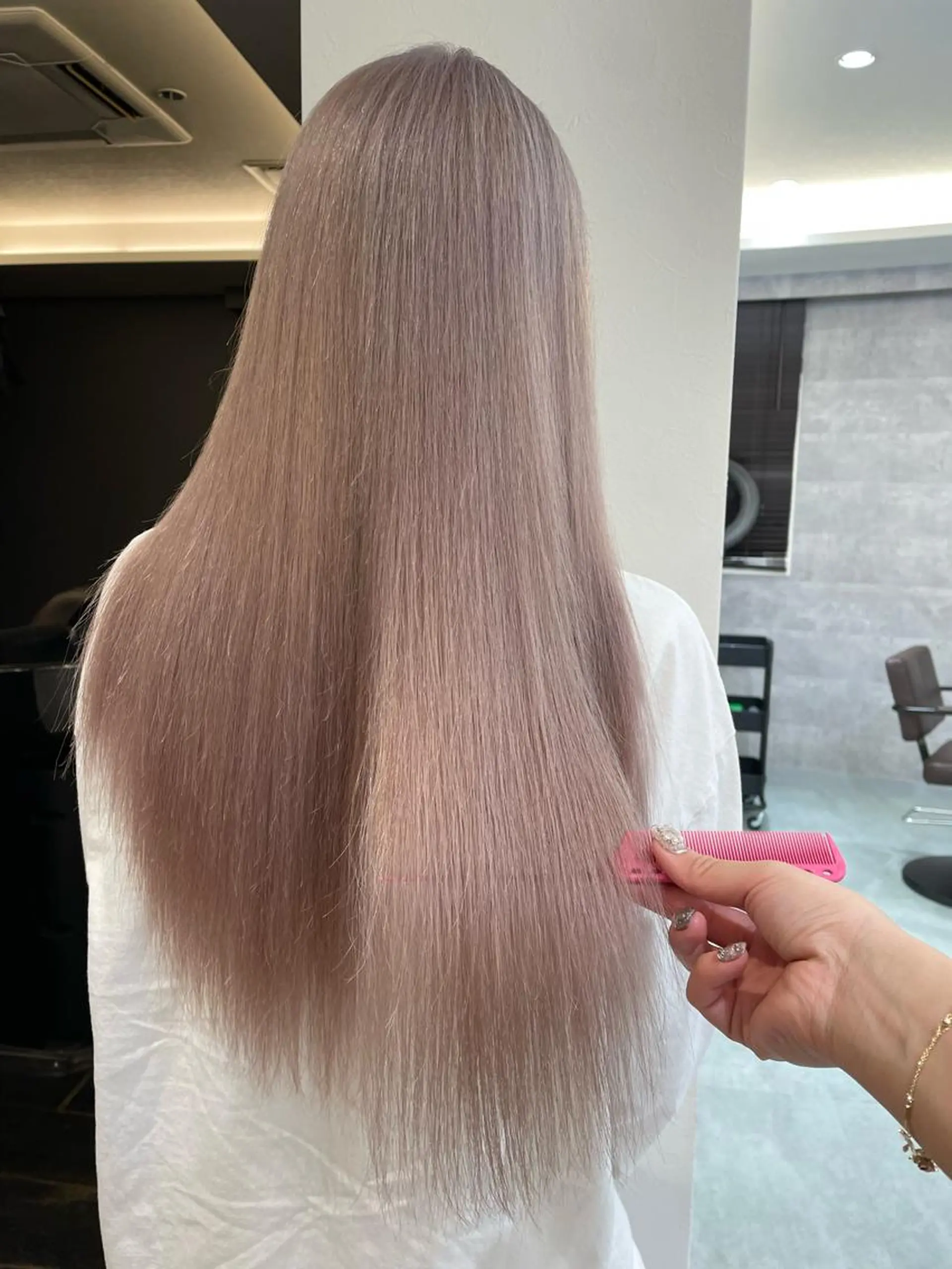 ロング カラー ヘアカラー 韓国ハイトーンカラー kana♡のヘアスタイル