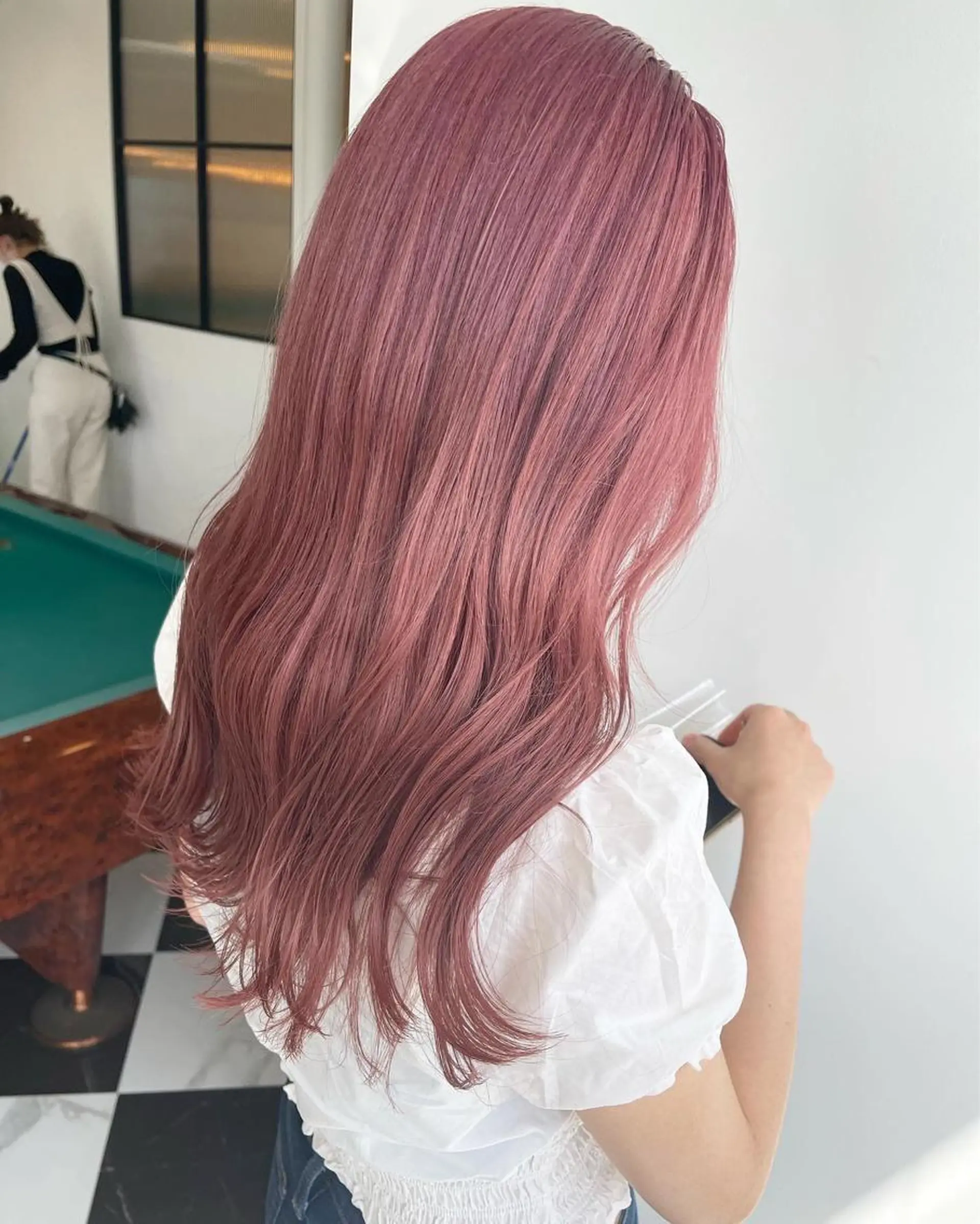 セミロング カラー ヘアカラー トリートメント ヘアセット 🎀ガーリー/レイヤ ー🎀Mahoのヘアスタイル