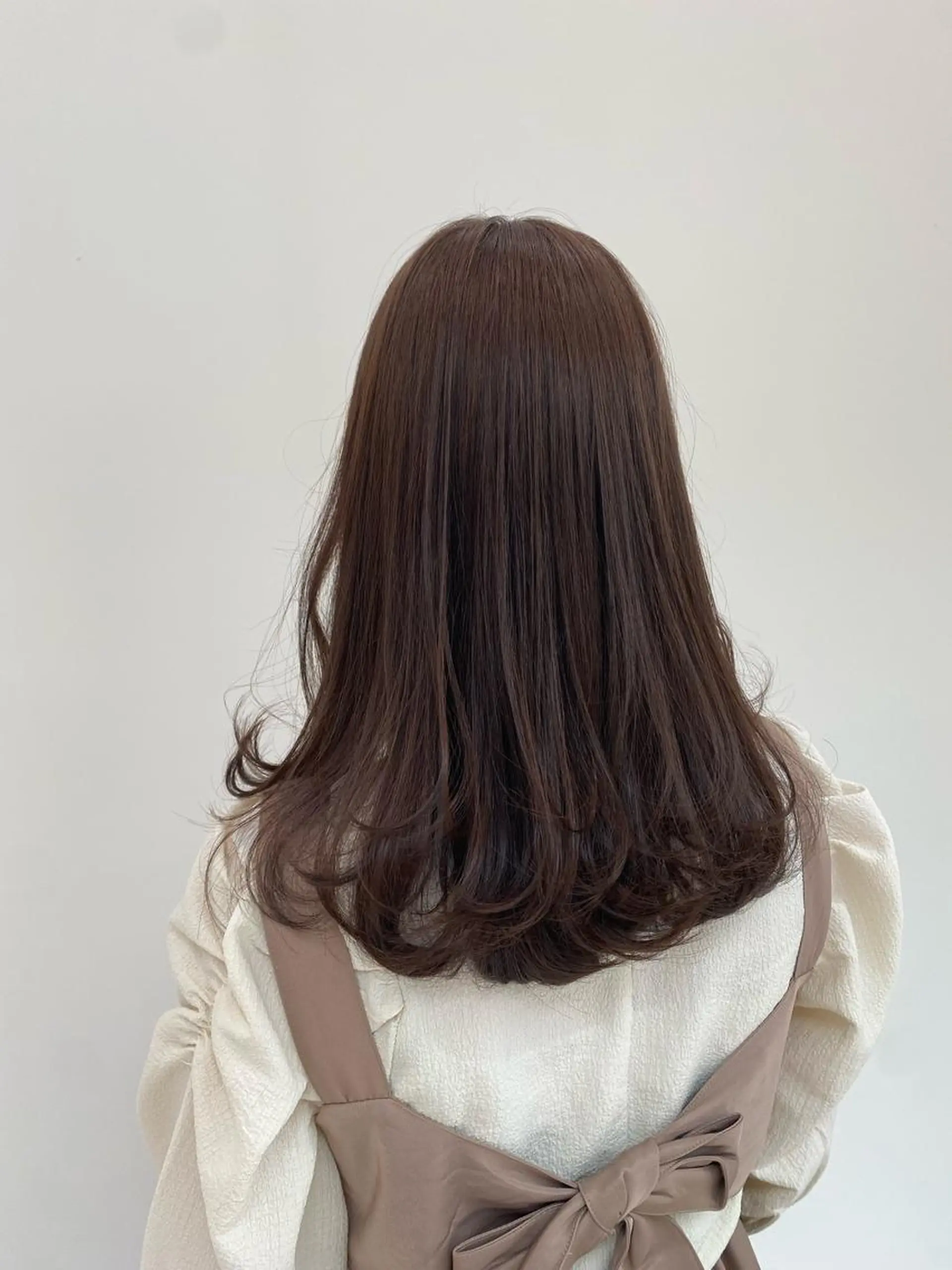 ミディアム カラー 透明感カラー 田中 有乃のヘアスタイル