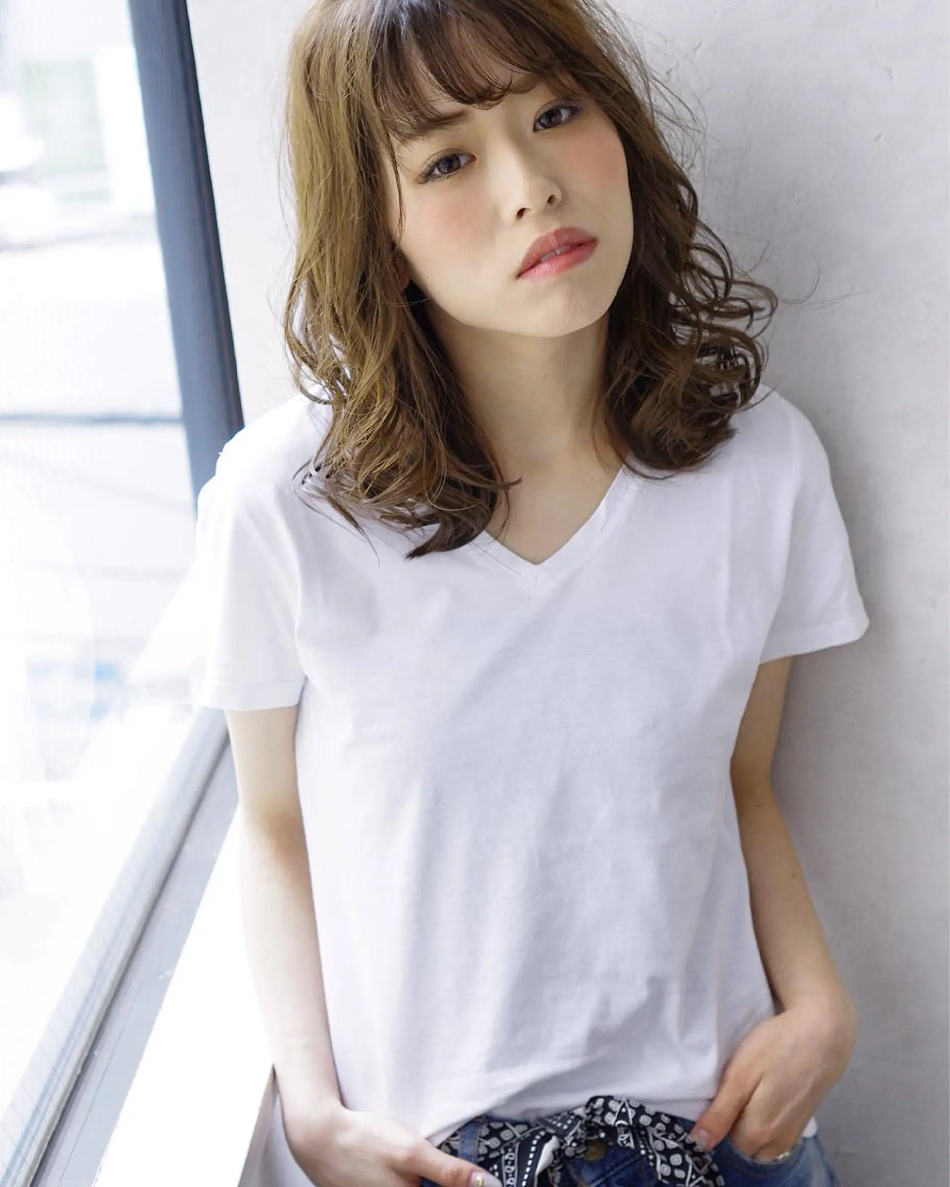 ミディアム セミロング カラー 💎髪質改善💎 デザイナーshinのヘアスタイル