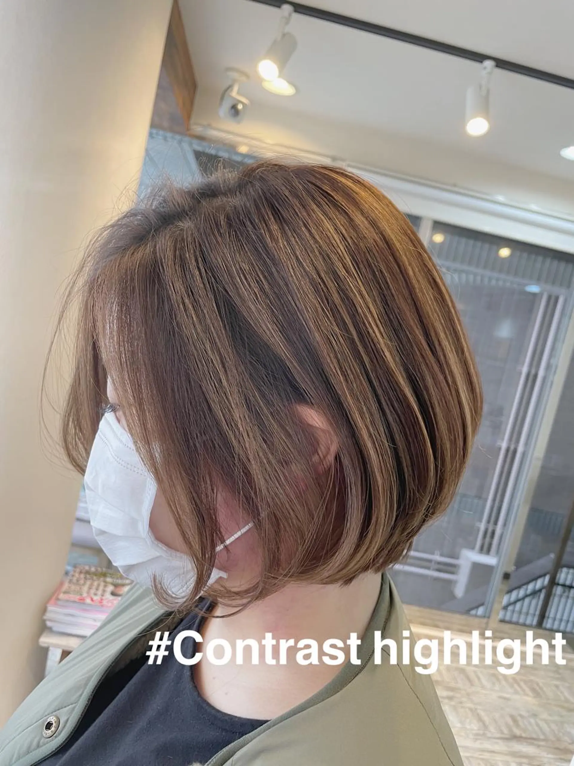 ショート カラー アッシュ ベージュカラー ブルーカラー ブルーグレー ブルーグレージュ 桜木町/西山竜一 /大人可愛い×美髪のヘアスタイル