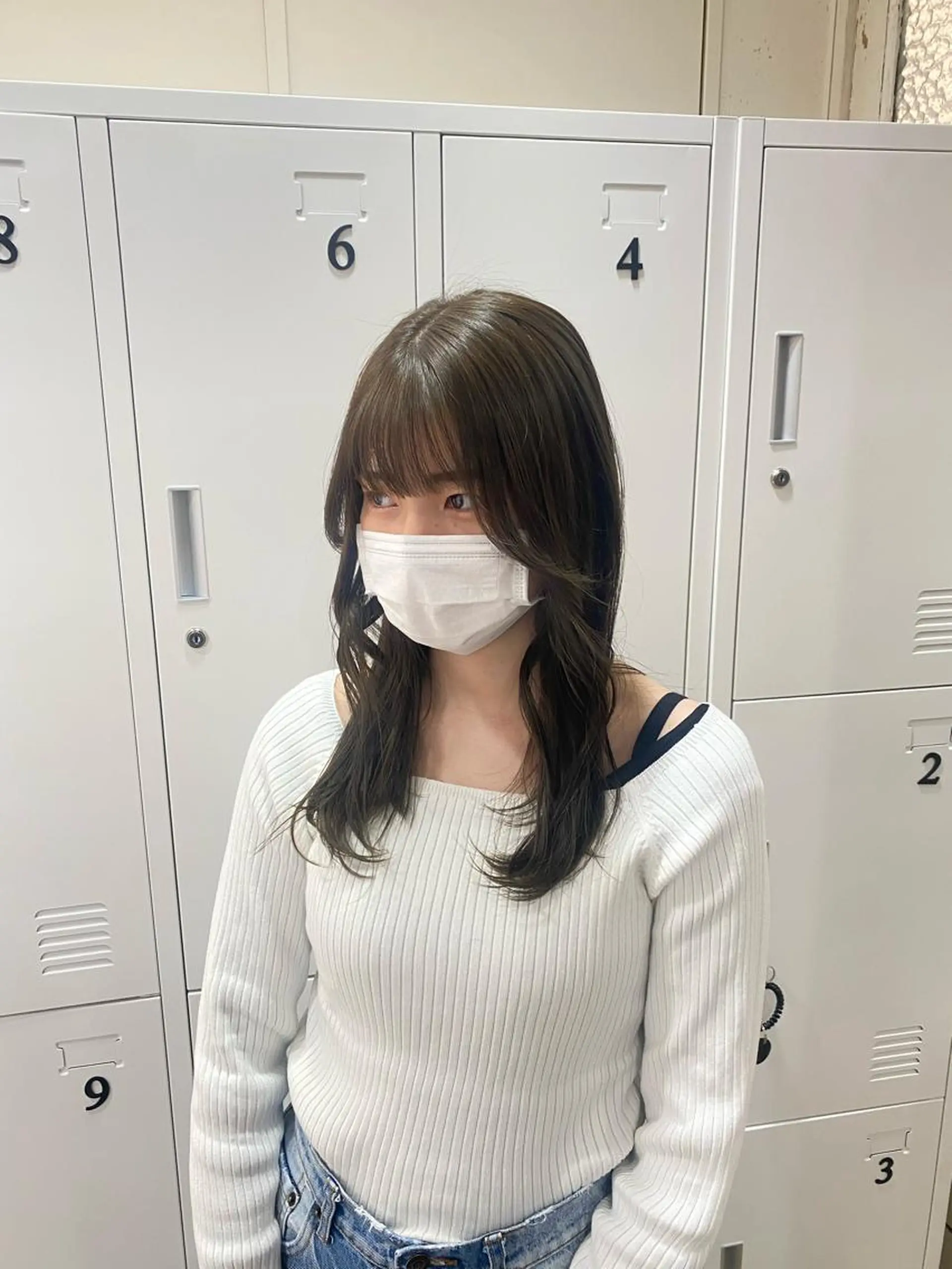 セミロング ハイトーンカラー 🍬Rinka🍬のヘアスタイル