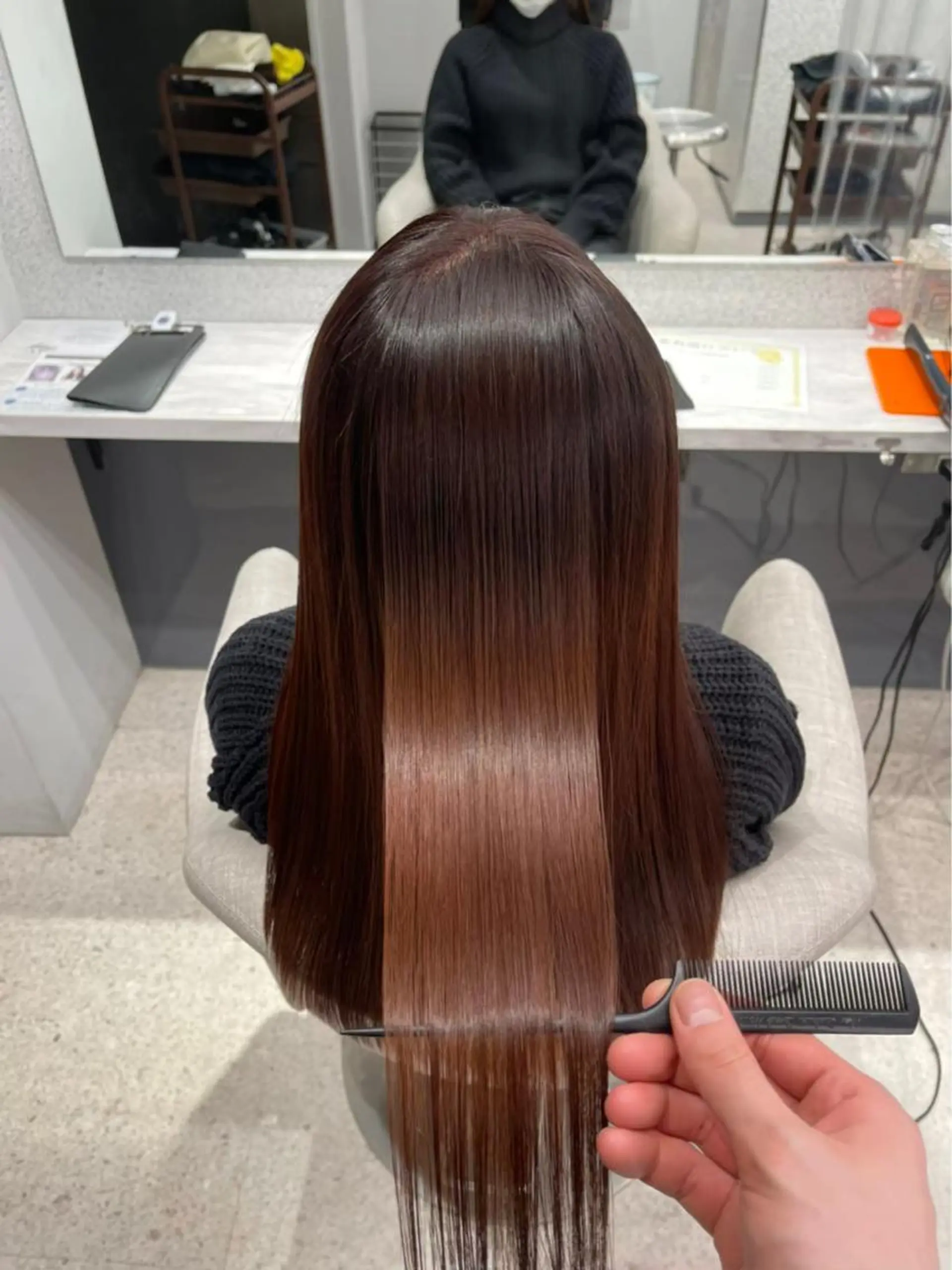 ロング カット ヘアカラー トリートメント 🌿レイヤー/ブリー チ/🌿‬JINのヘアスタイル