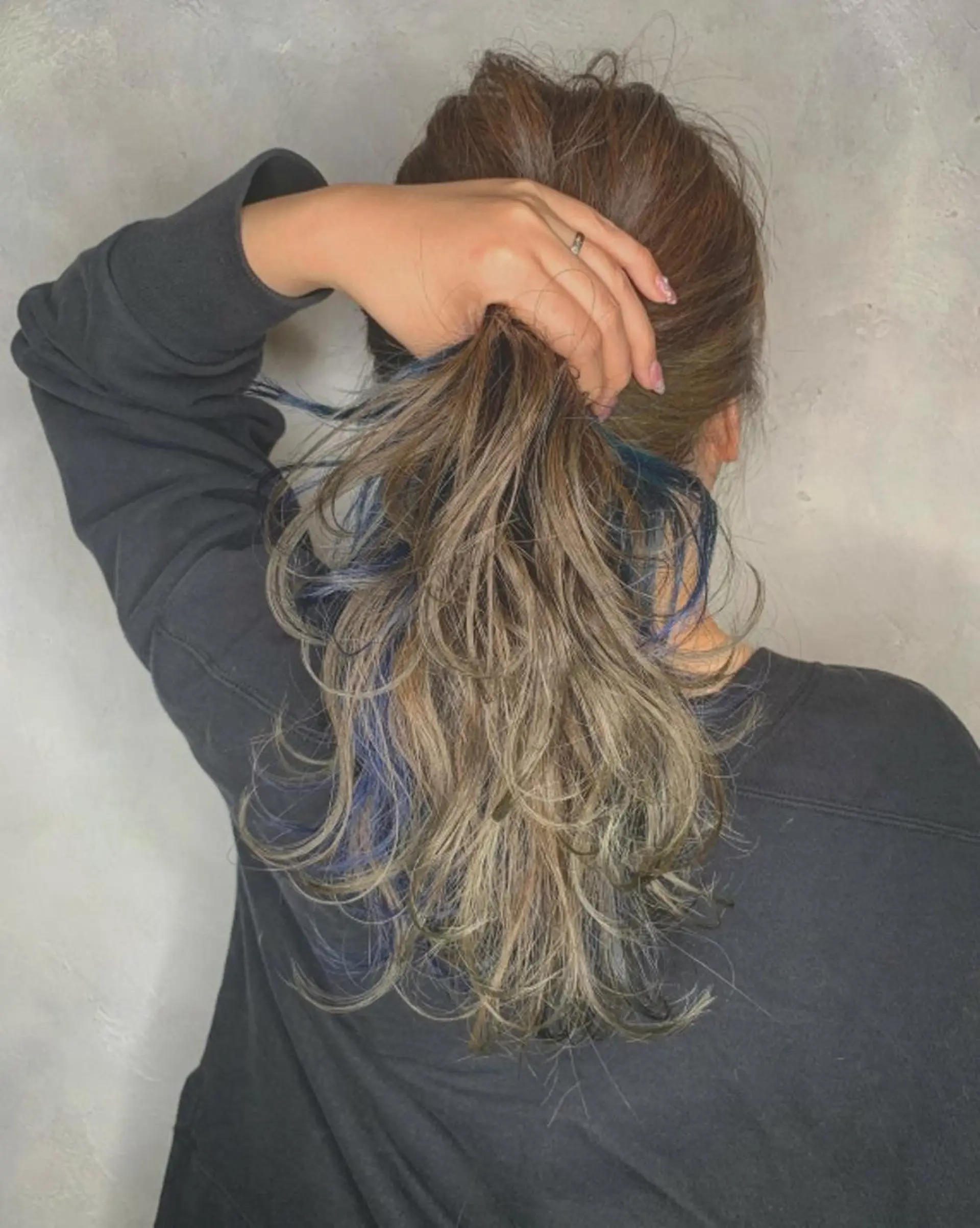 カラー セミロング アディクシーカラー アッシュ インナーカラー ユニコーンカラー カット ヘアカラー N° aria 三軒茶屋のその他イメージ