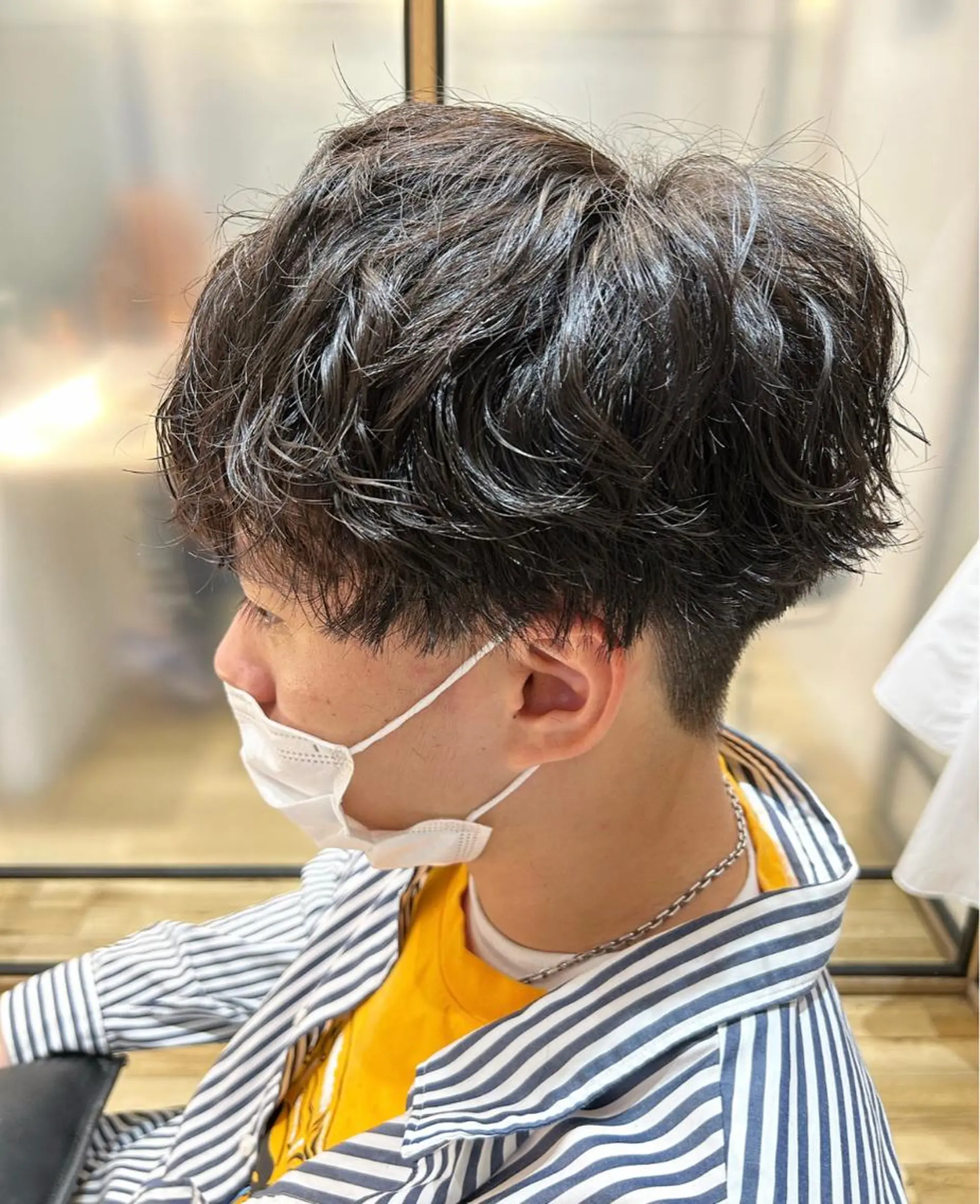 メンズ カット パーマ ゆうき あすかのヘアスタイル