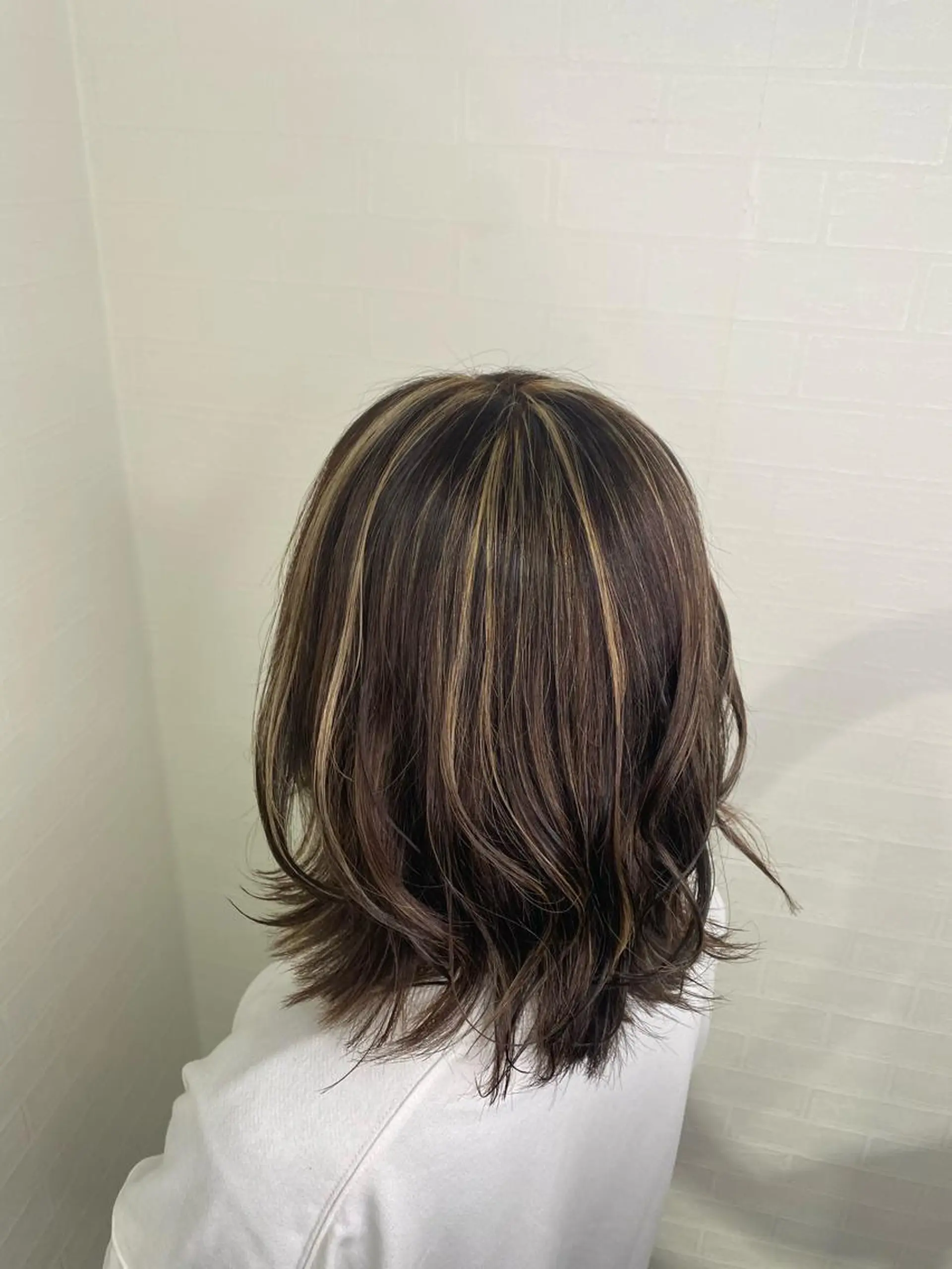 ミディアム カラー 🎀艶ブリーチカラー 🎀Fan.🎀秋山のヘアスタイル