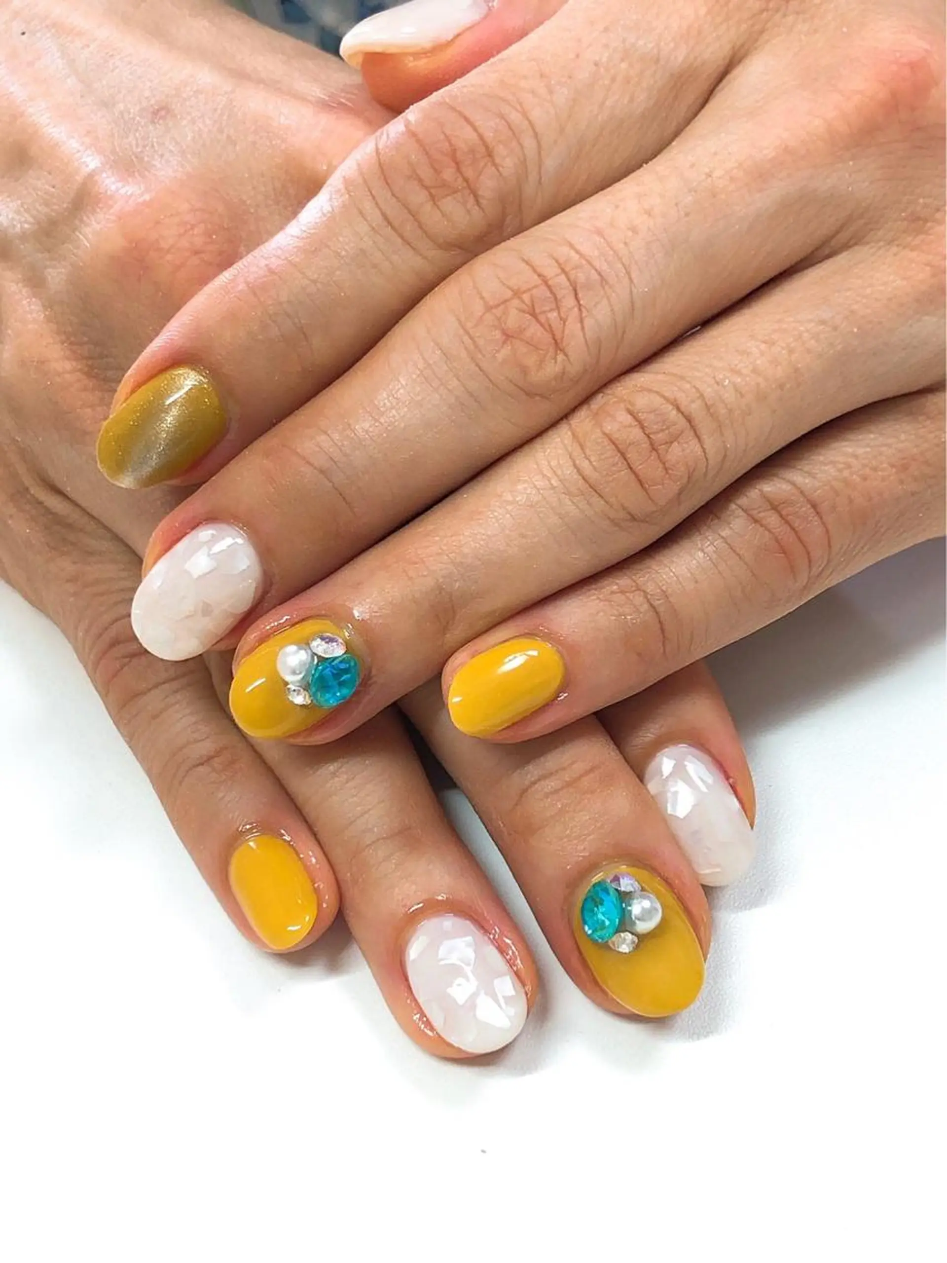 ネイル フットネイル グリーン オフィスネイル ワンカラーネイル Lily Roseスタッフ一同のマツエク・マツパデザイン