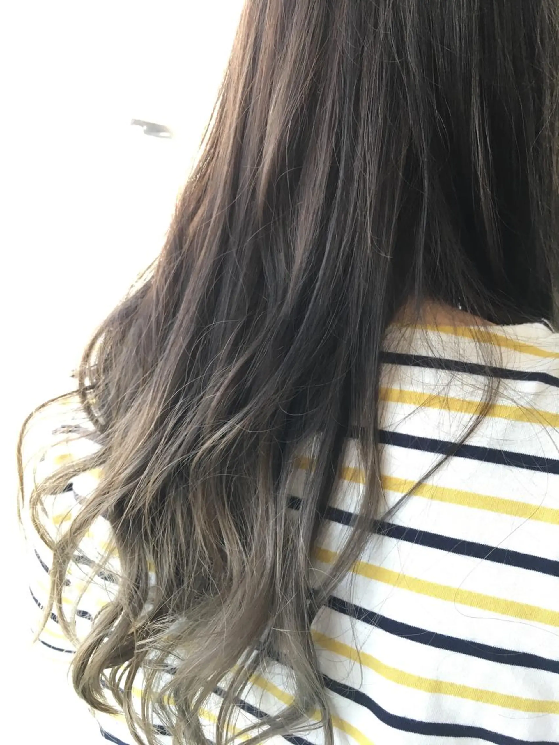 セミロング カラー パーマ 縮毛矯正 トリートメント 白髪ぼかしハイライト 柳川拓哉のヘアスタイル