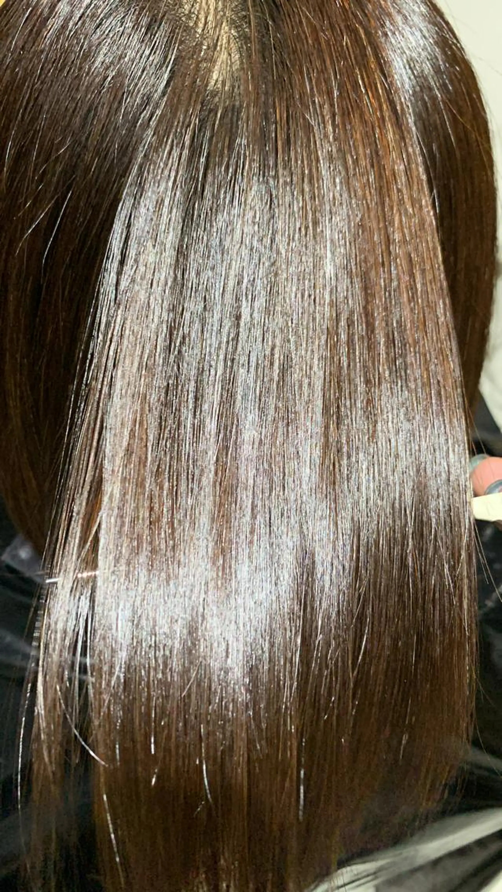 セミロング カット 縮毛矯正 トリートメント 毛流れが作れる 縮毛矯正/渡部純生のヘアスタイル