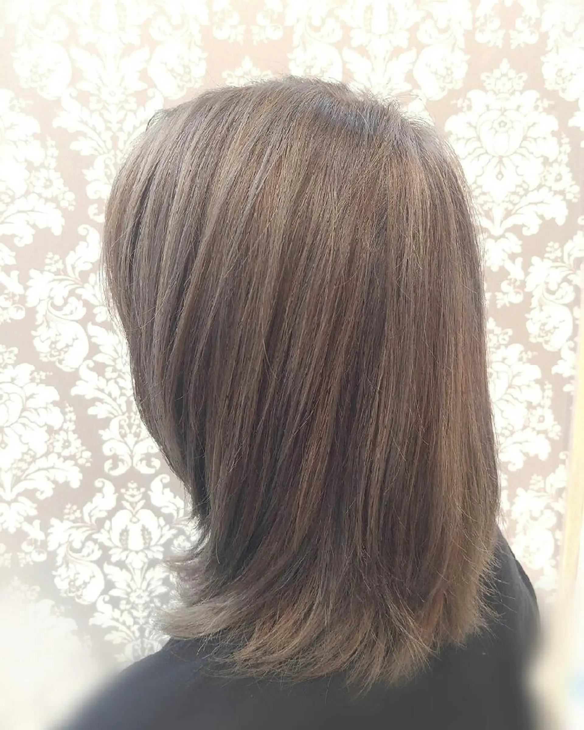ミディアム カラー ハイライトカラー ハイライト SaKai Nozomiのヘアスタイル