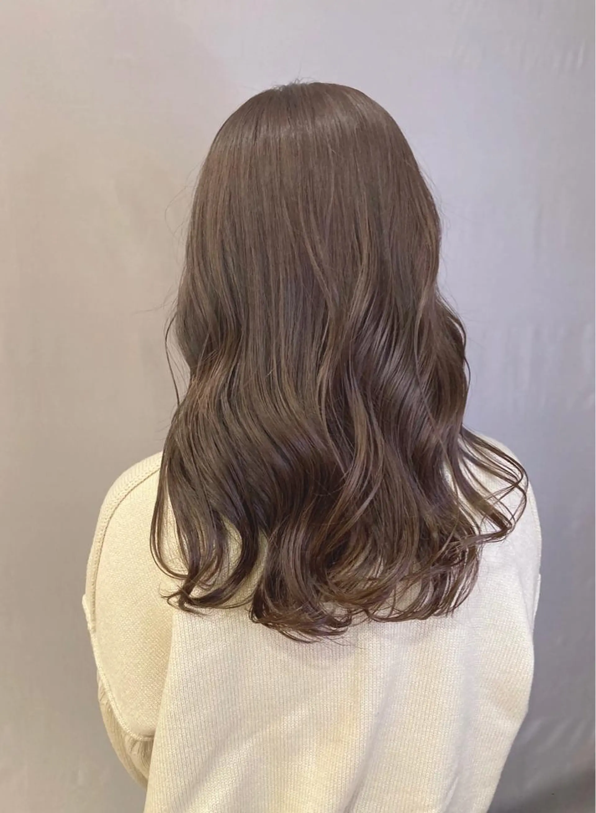 セミロング カラー ヘアカラー トリートメント 宮原 佳苗のヘアスタイル