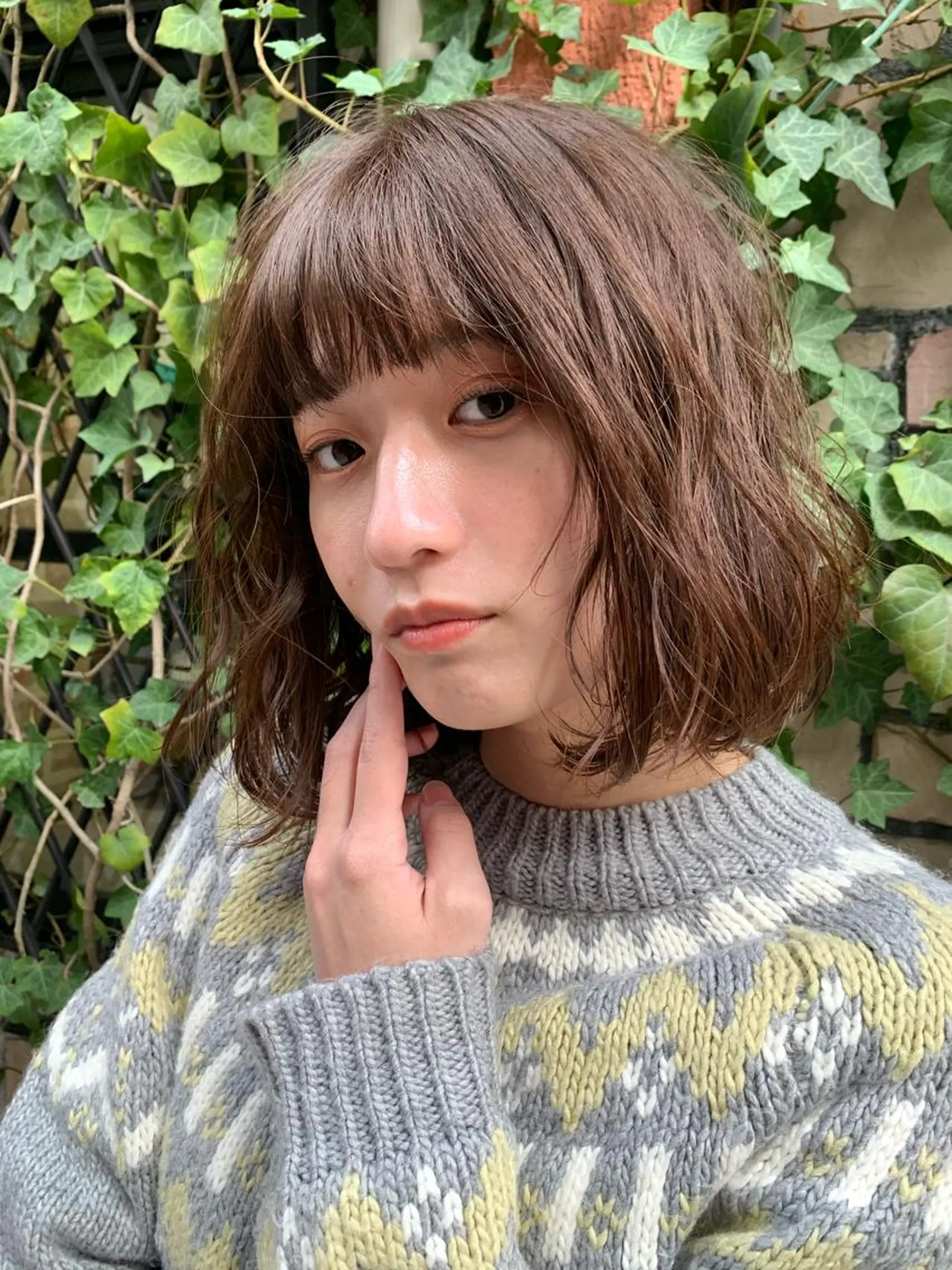 ミディアム カラー 藤原 陽一郎のヘアスタイル