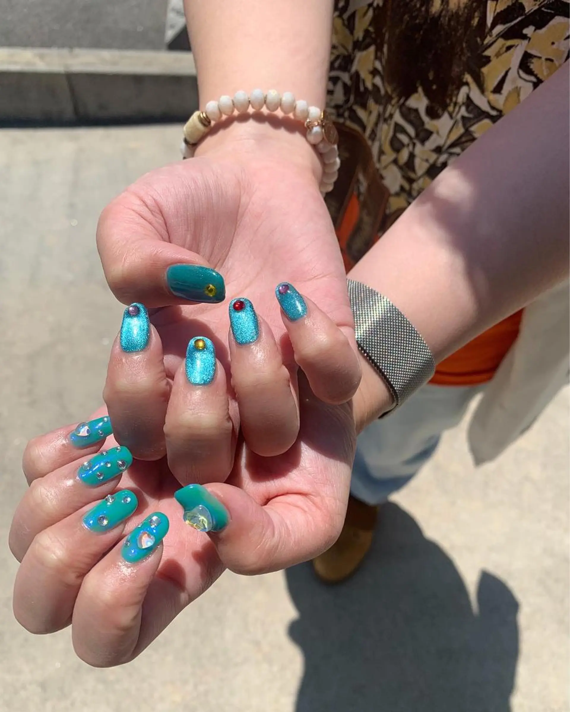 ネイル オーロラネイル マグネットネイル ハンドネイル anny ／あにのネイルデザイン