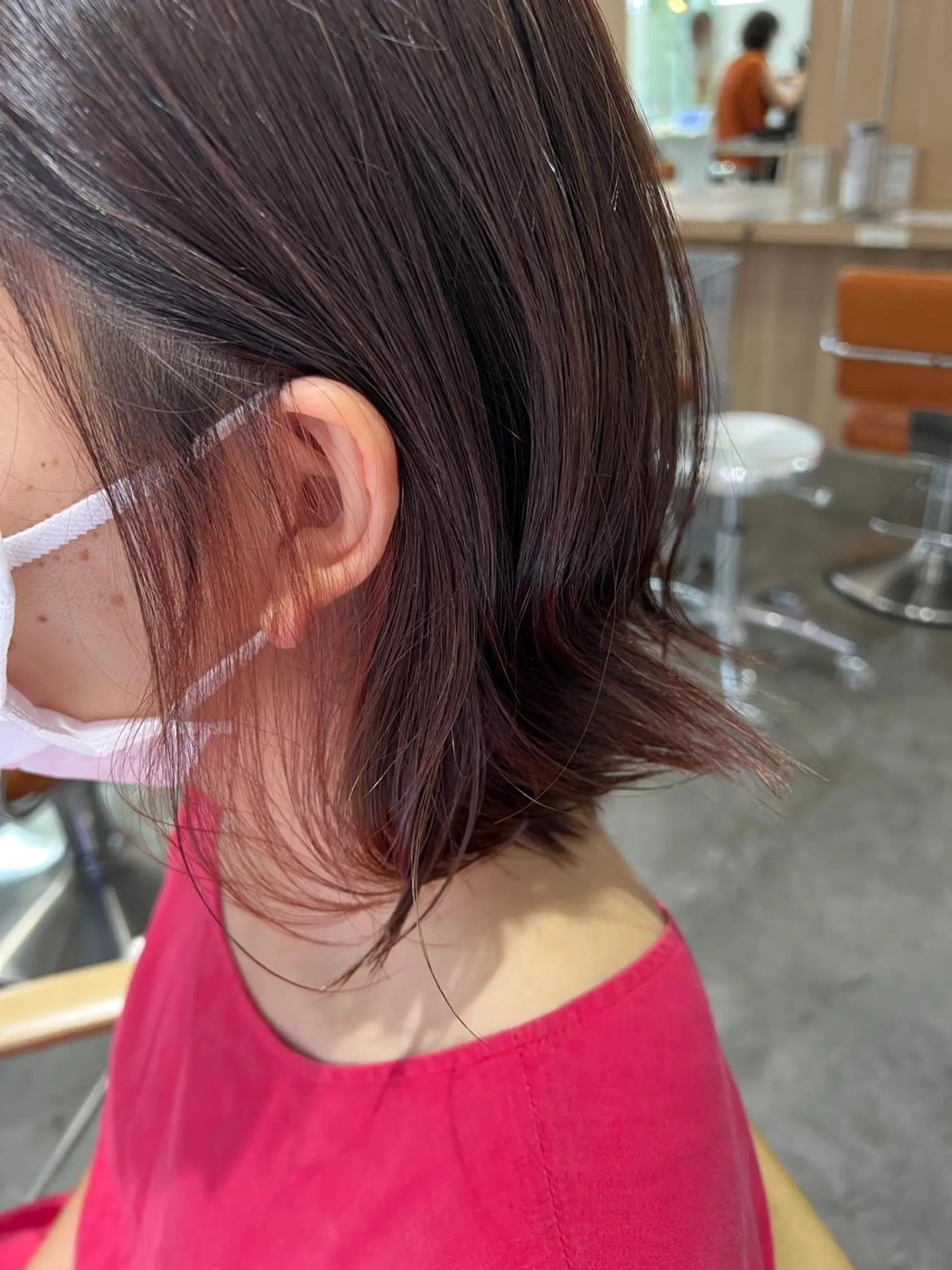 ミディアム カラー 🌷ショートレイヤー ヘッドスパ🌷鈴木のヘアスタイル