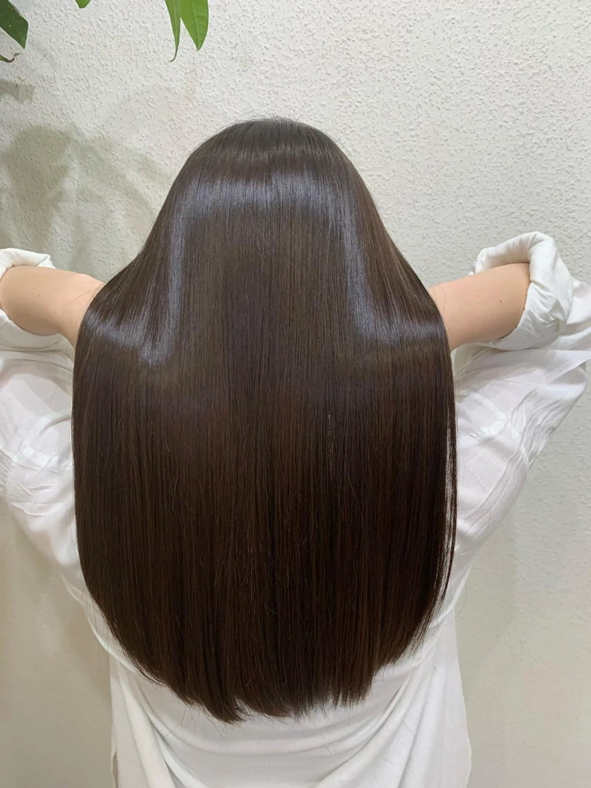 ロング 縮毛矯正 トリートメント LINO west 髪質改善サロン🏝のヘアスタイル