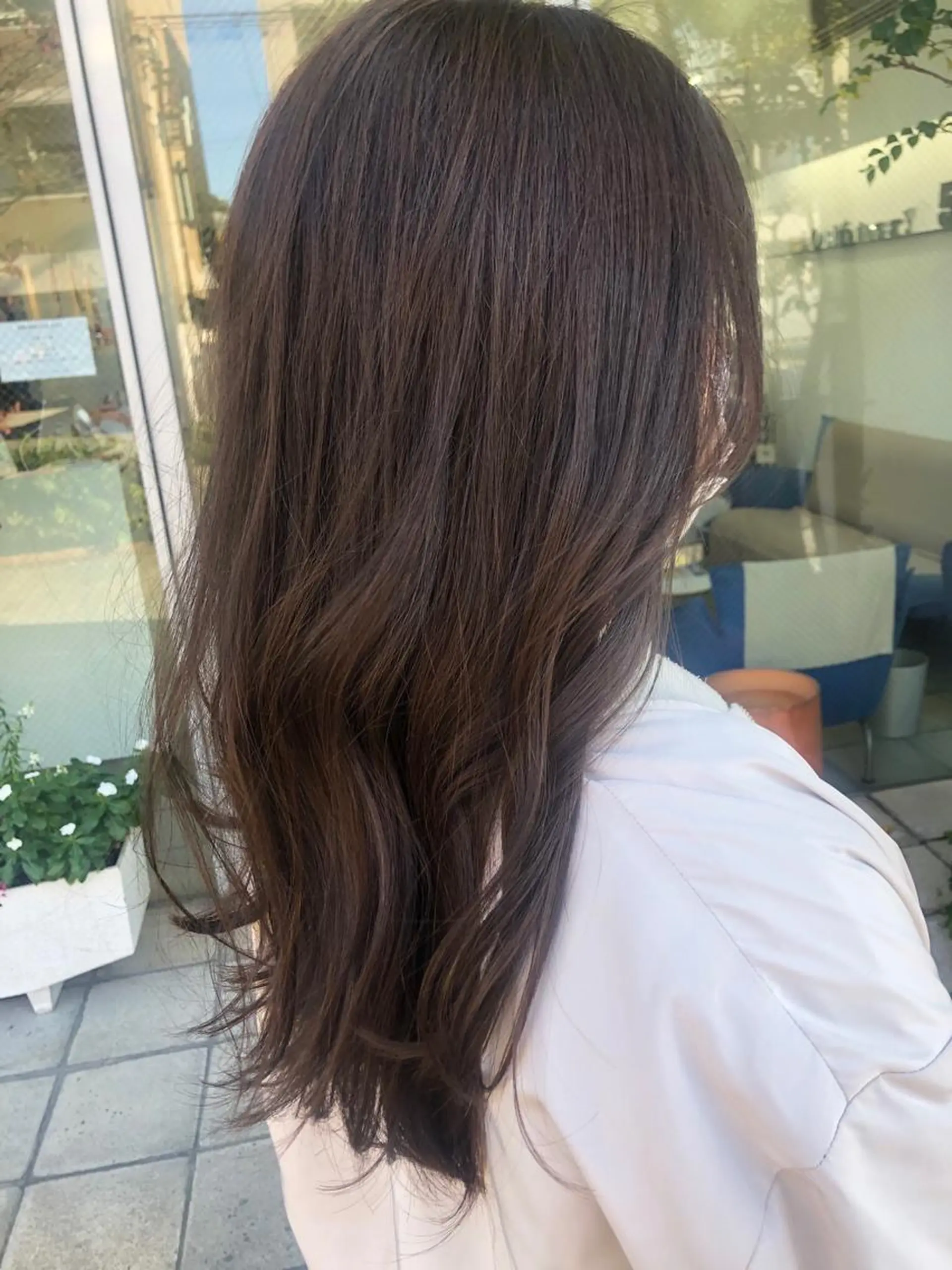 ロング カラー ベージュカラー 透明感カラー グレージュ 韓国風ヘア 縮毛矯正 カット ヘアカラー トリートメント 千種区/くせ毛カット /尾島光季のヘアスタイル