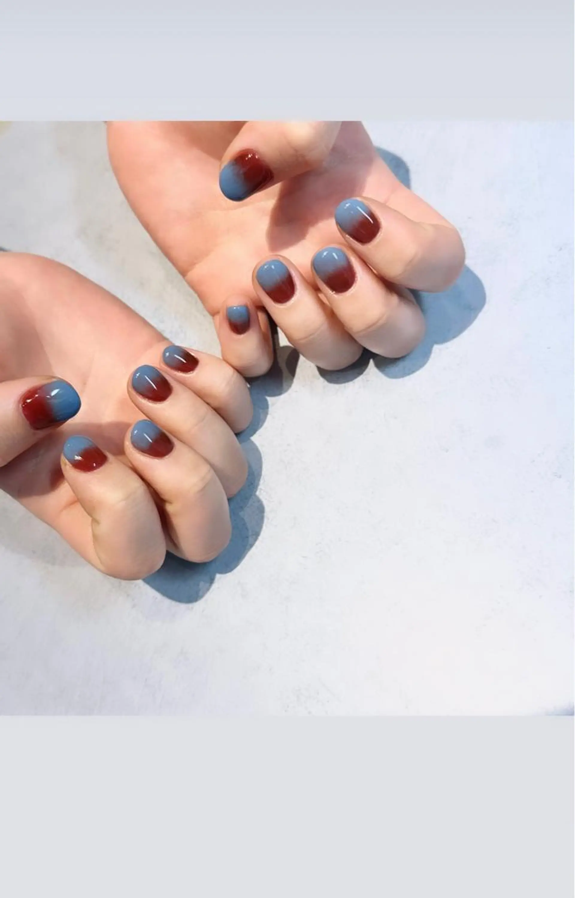 ネイル グラデーション ショートネイル Baden Nail ﾊﾞ-ﾃﾞﾝ ﾈｲﾙのネイルデザイン