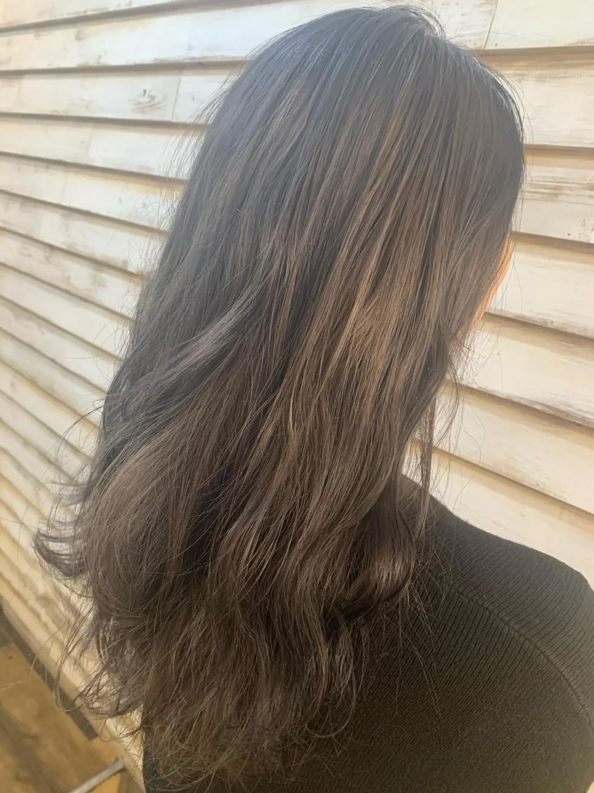 ロング カラー ヘアアレンジ 蔵前🫧韓国風レイヤ ーカット🫧KAHOのヘアスタイル