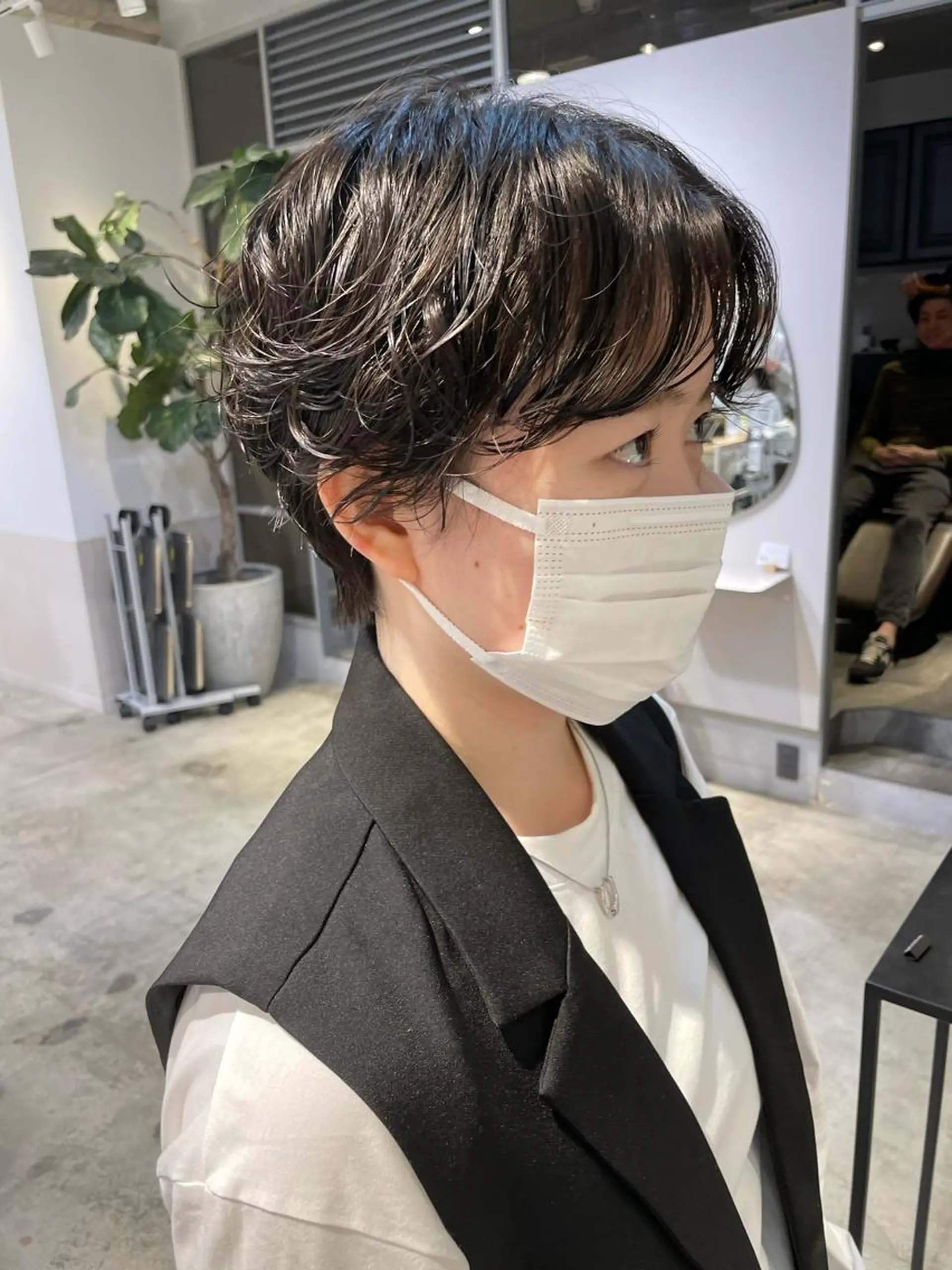 ショート パーマ 斉藤 瑞恵のヘアスタイル