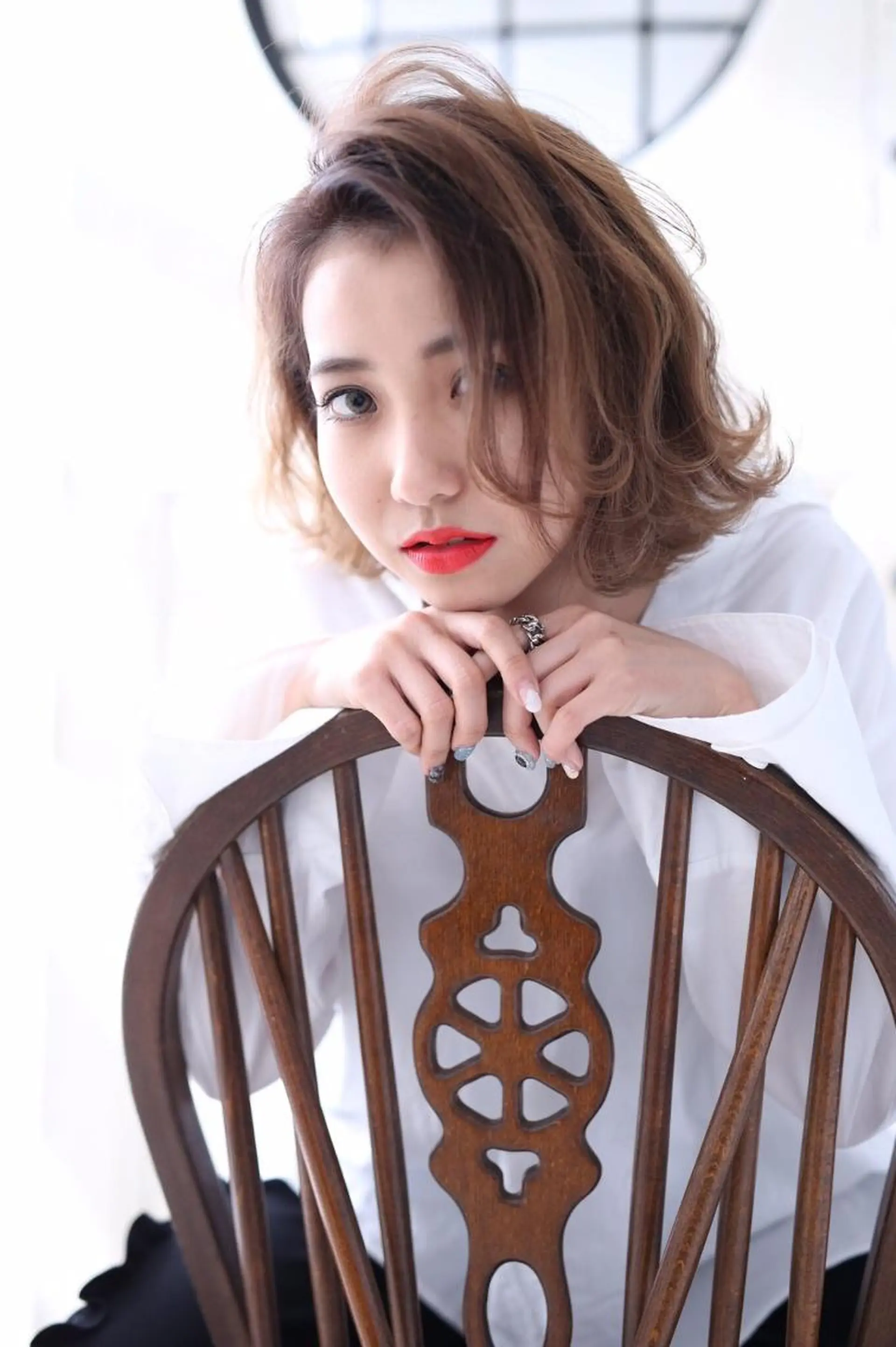 カラー レイヤーカット 早崎太生のヘアスタイル