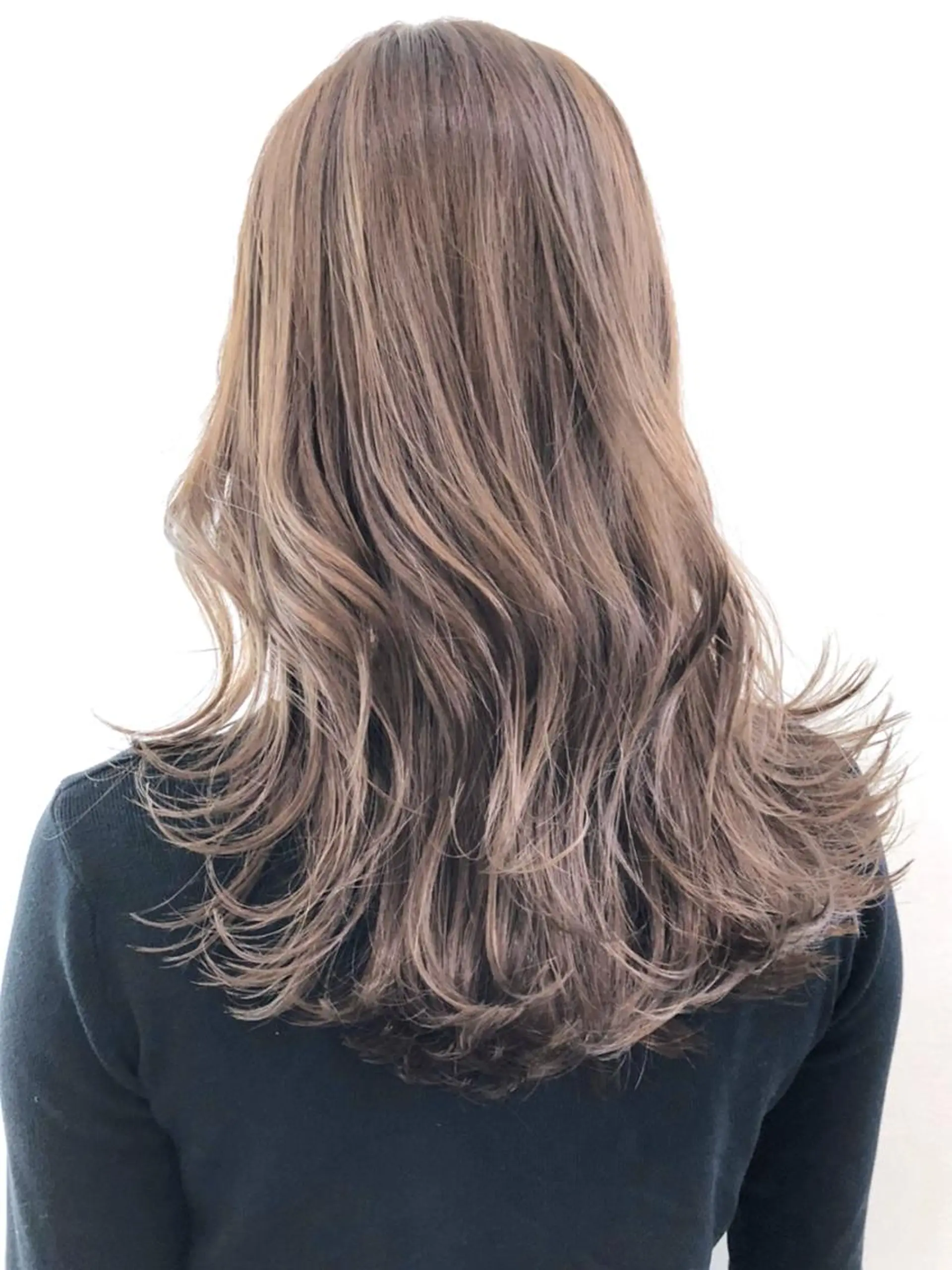 セミロング カラー パーマ ヘアアレンジ ITbyALBUM 中野店のヘアスタイル