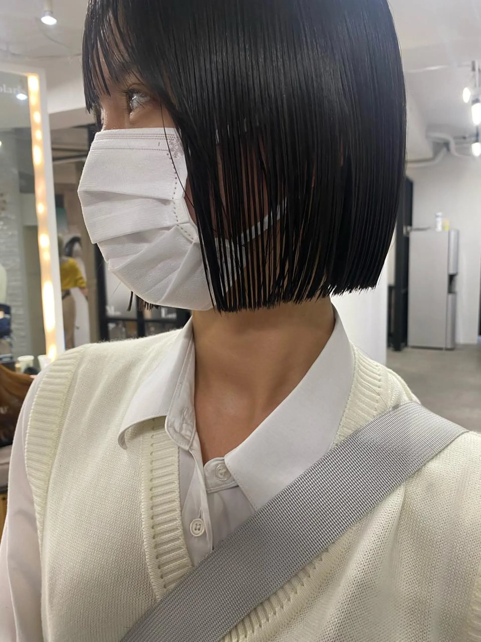 ショート カラー カット ヘアカラー トリートメント センターパート/ 暖色カラーayuのヘアスタイル