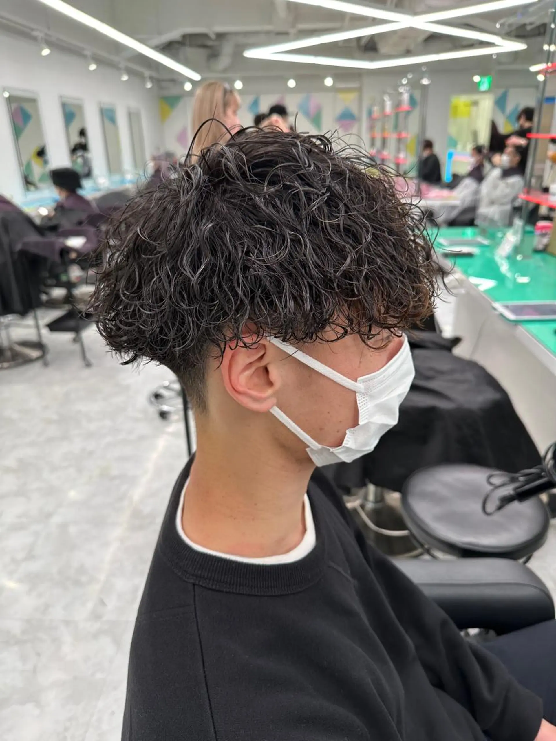 ショート カラー パーマ メンズ 【メンズサロン】 BLUCK 横浜のヘアスタイル