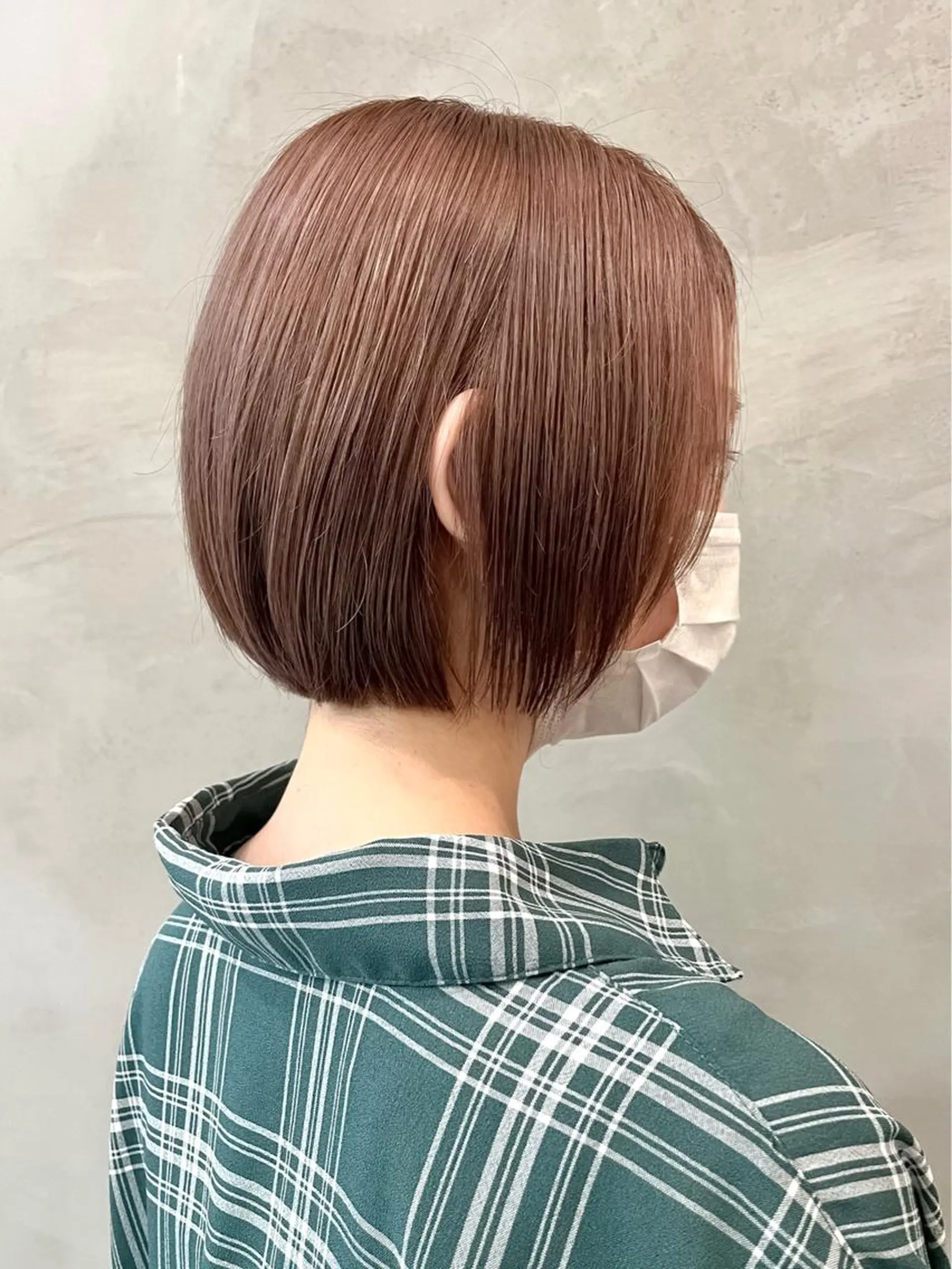 ショート カラー ベージュカラー ピンクカラー ピンクベージュ ボブ カット ヘアカラー トリートメント 🫧透明感カラー🫧 OIKAWAのヘアスタイル