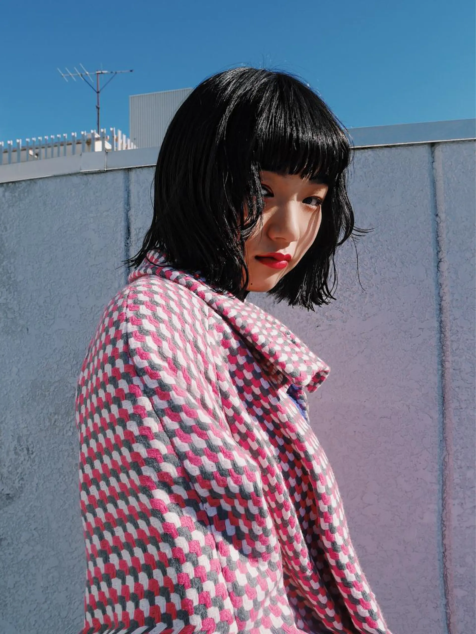 ショート ミディアム レイヤーカット/ パーマ/鎌田実奈歩のヘアスタイル