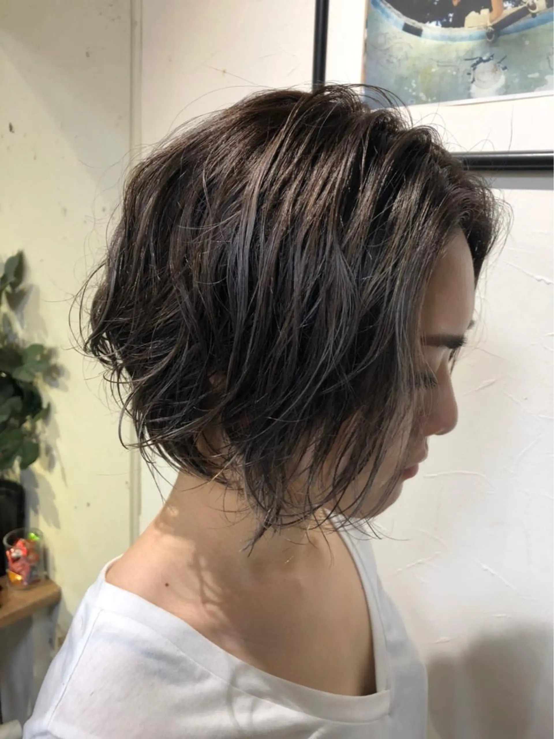 ショート カラー レイヤーカットモデル 募集/藤原一真のヘアスタイル