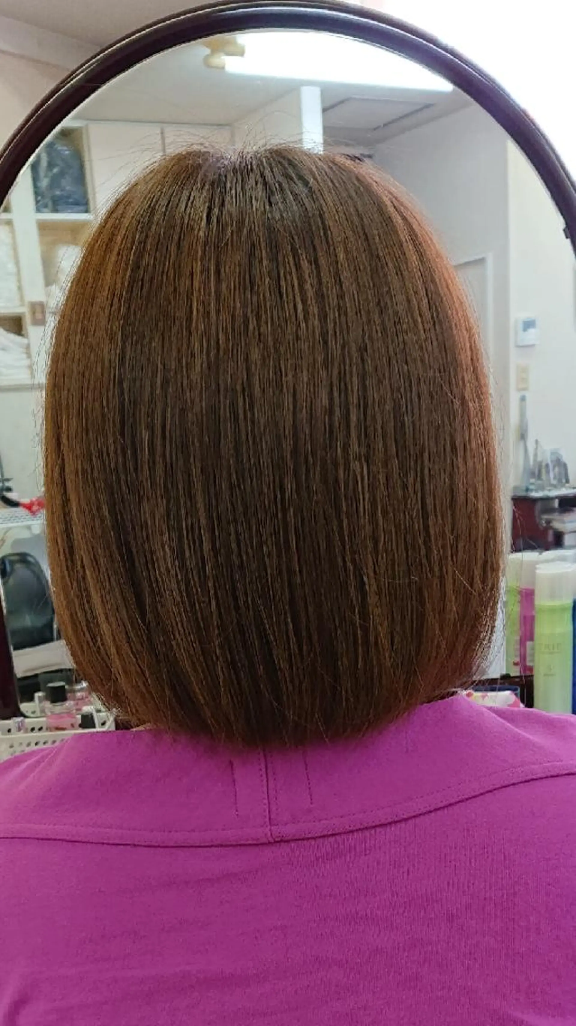 ミディアム カラー ボブ ROSSO 春日部店のヘアスタイル