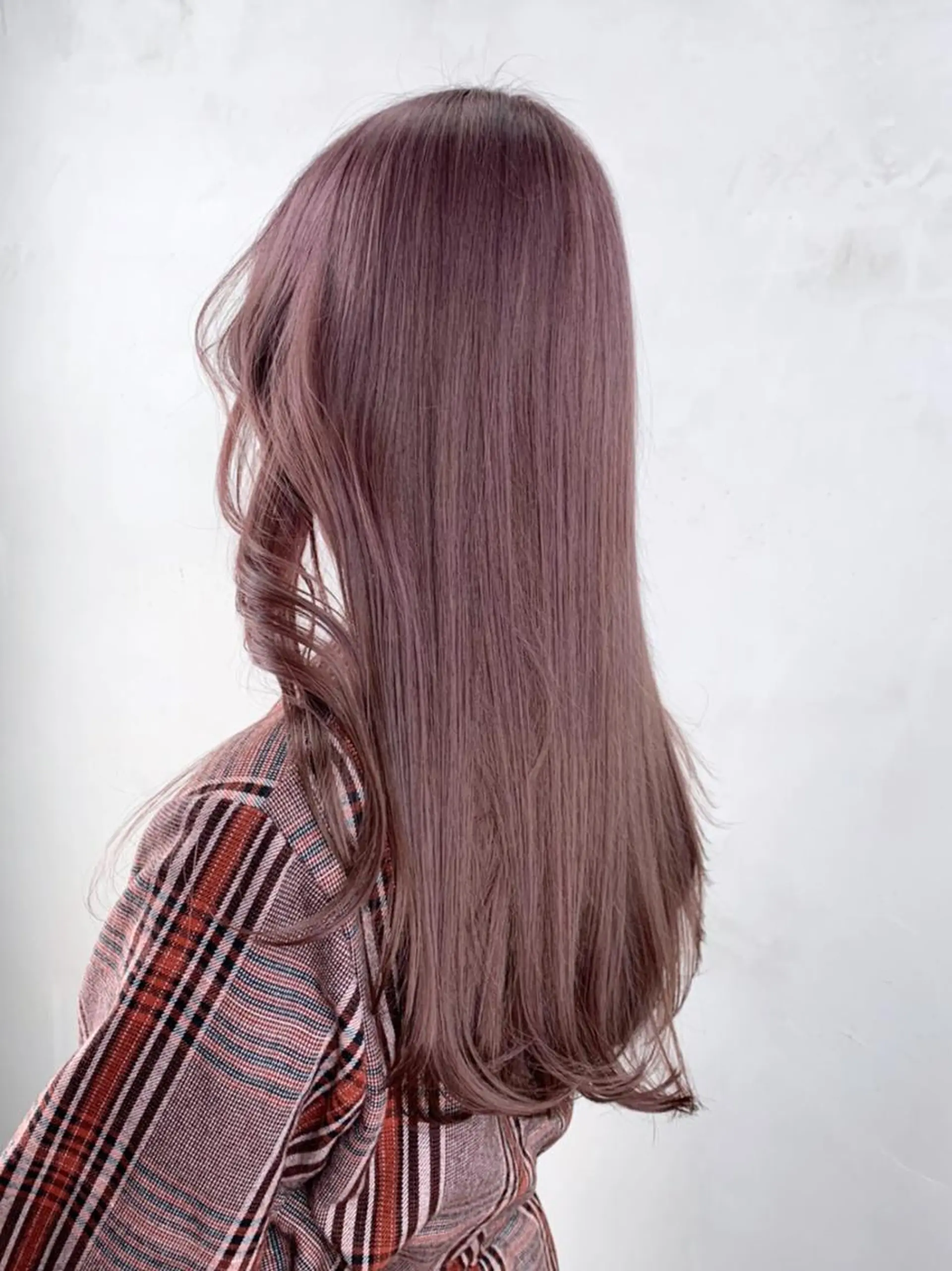 セミロング カラー パーマ ヘアアレンジ ブラウンカラー ピンクカラー ピンクブラウン カット ヘアカラー トリートメント ITbyALBUM 下北沢店のヘアスタイル