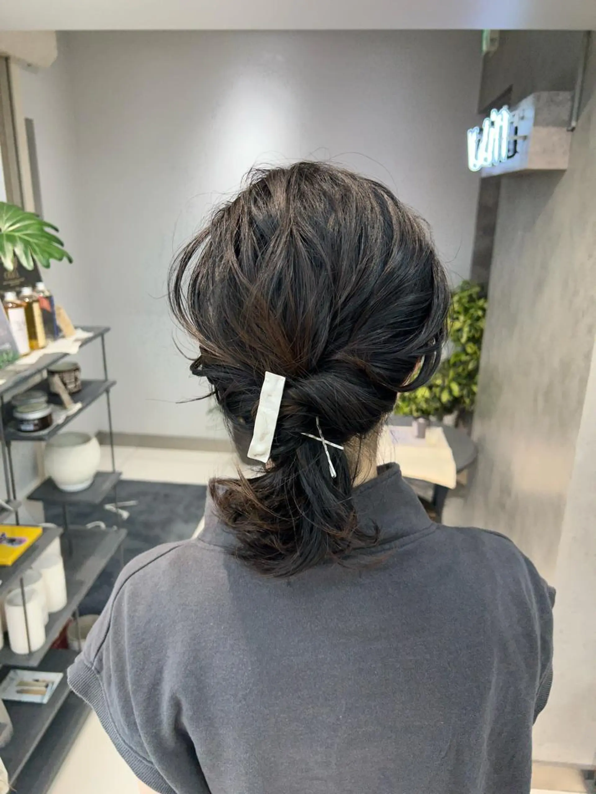 ショート ヘアアレンジ ヘアセット ナチュラル×色気パ ーマ 渋谷/マナミのヘアスタイル