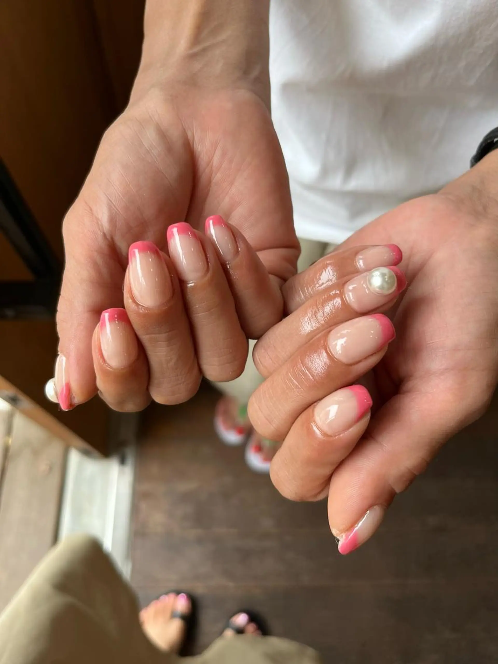 ネイル ワンカラーネイル ストーンネイル ハンドネイル eclale nのネイルデザイン