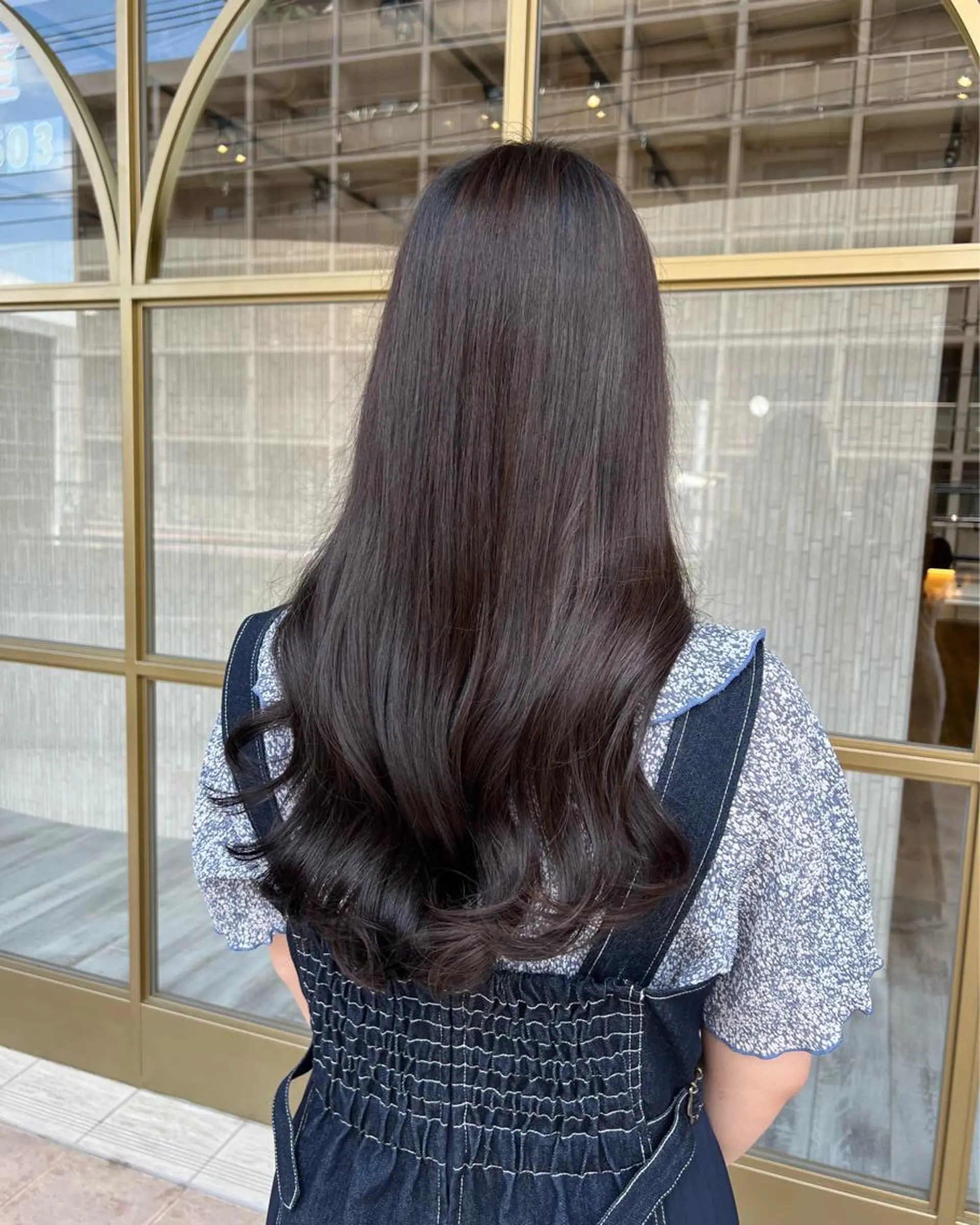 ロング カラー 韓国風ヘア ヘアカラー トリートメント Aya/四条烏丸/ インナーカラーのヘアスタイル