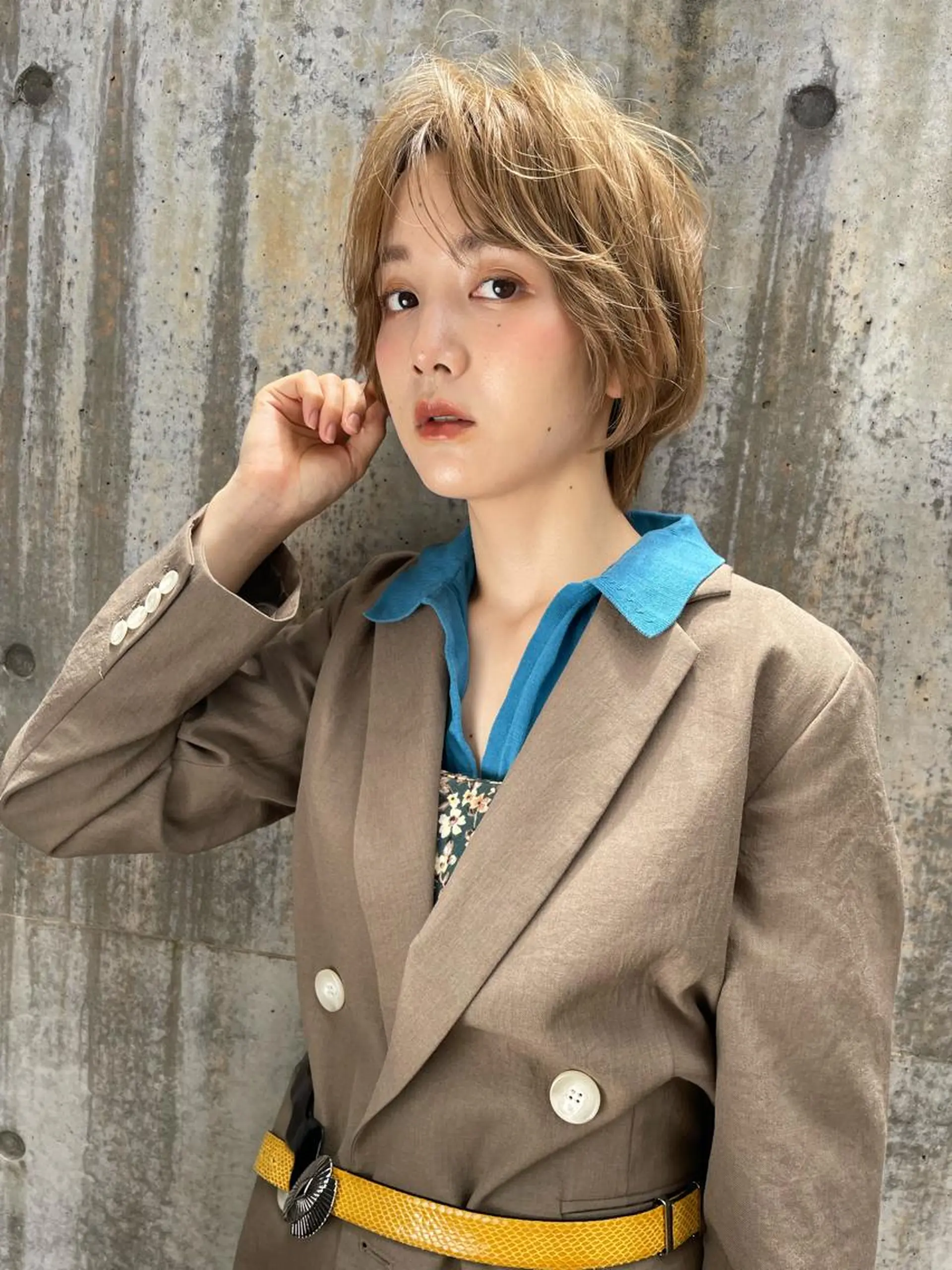 ショート カラー ショート/ボブ/ 心斎橋/宮脇美奈のヘアスタイル