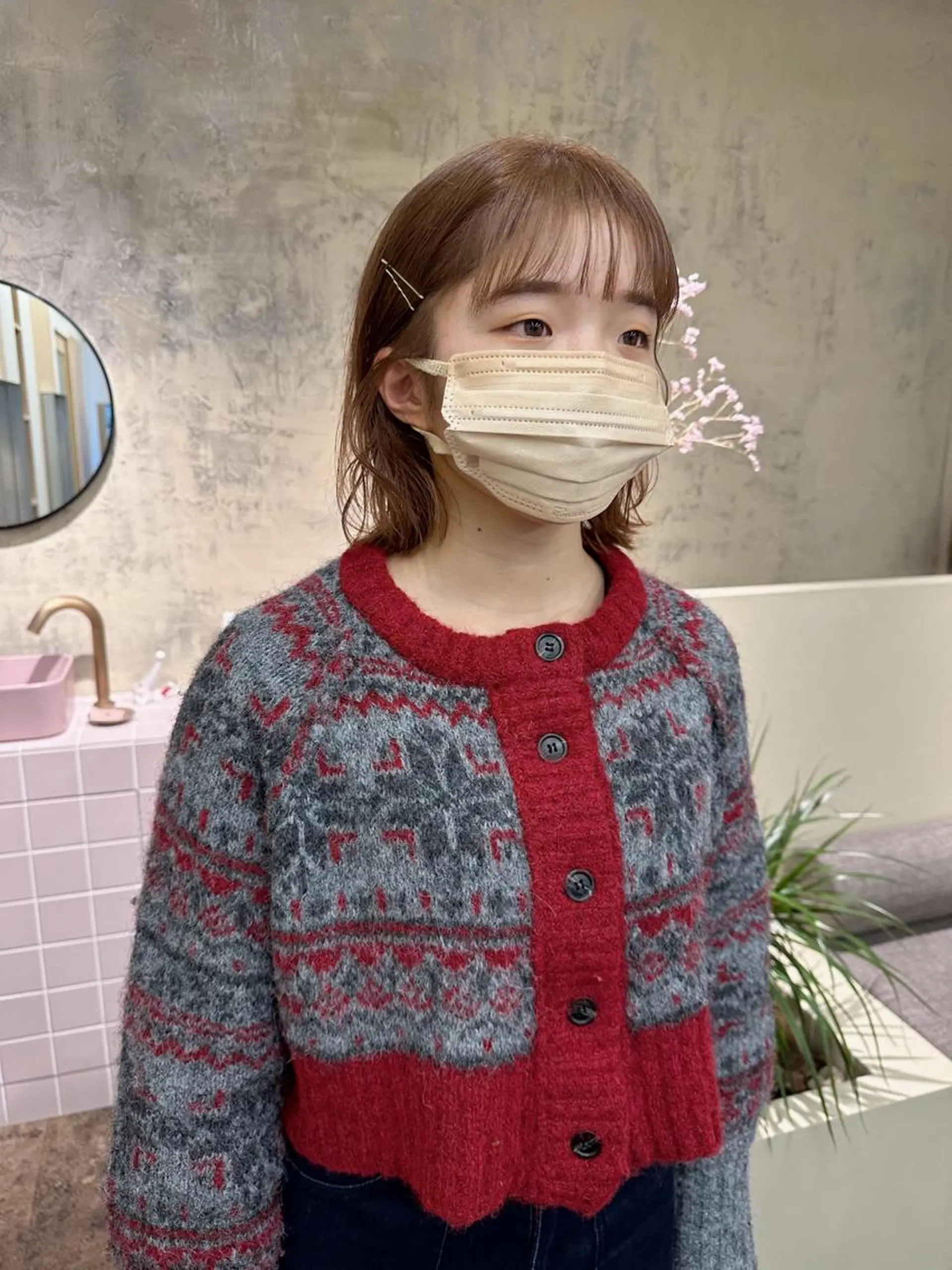 ミディアム カラー ベージュカラー ブリーチ ヘアカラー yupi🐈‍⬛ レイヤー/パーマのヘアスタイル