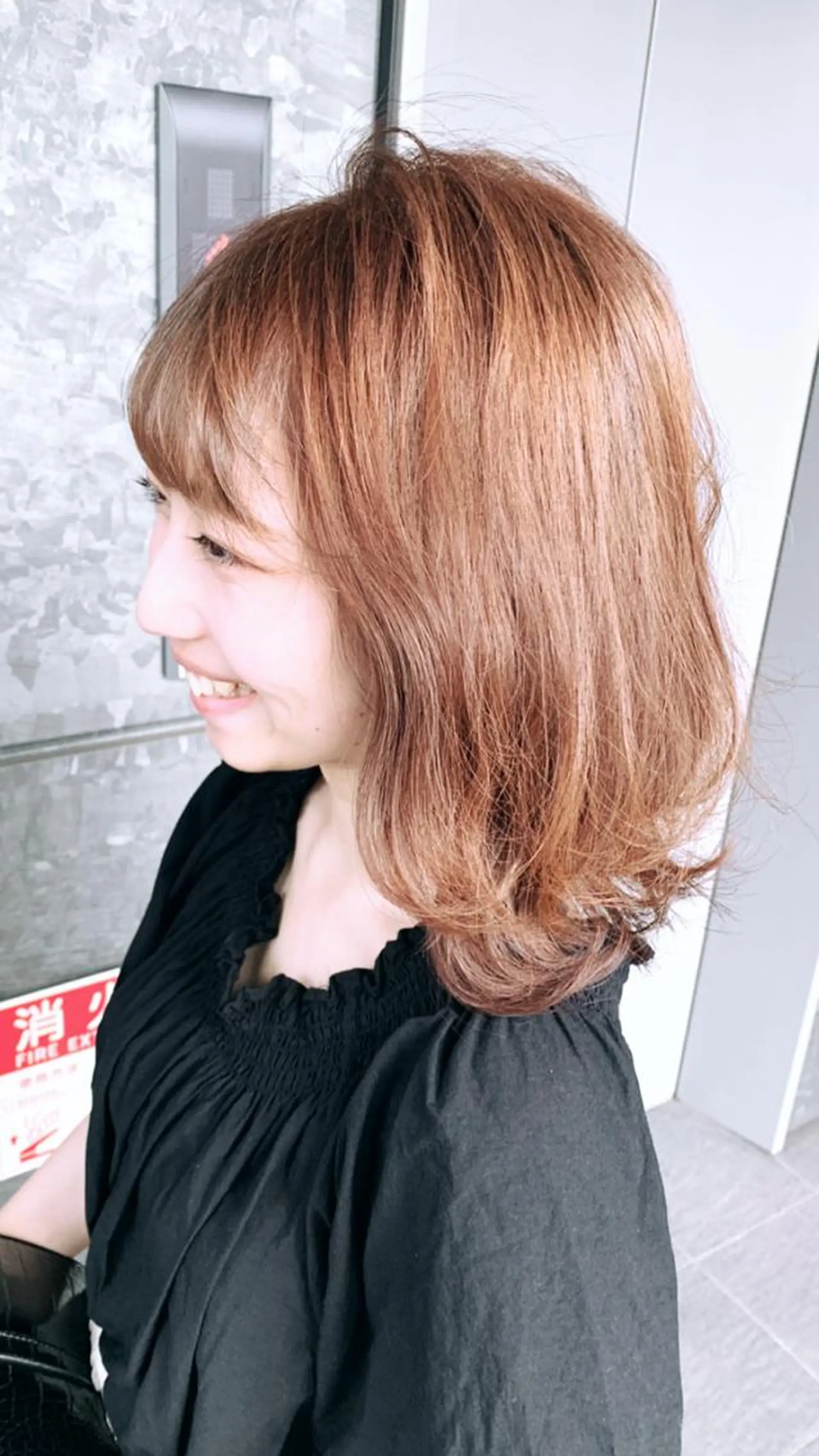 ミディアム 外ハネヘア 髪質改善/白髪ぼかし KENTAのヘアスタイル