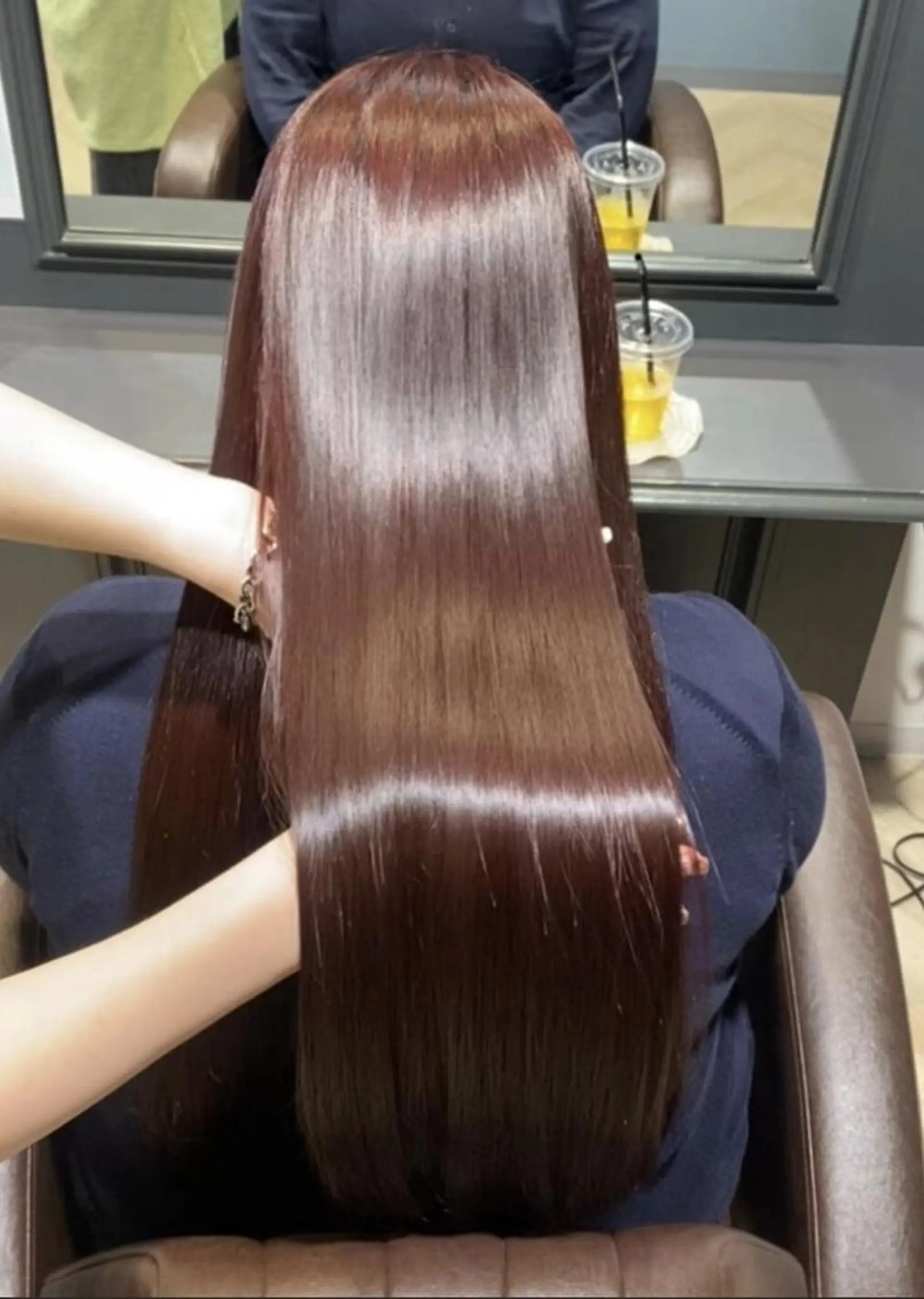 ロング カラー パーマ 髪質改善/透明感 カラー/松尾美南海のヘアスタイル