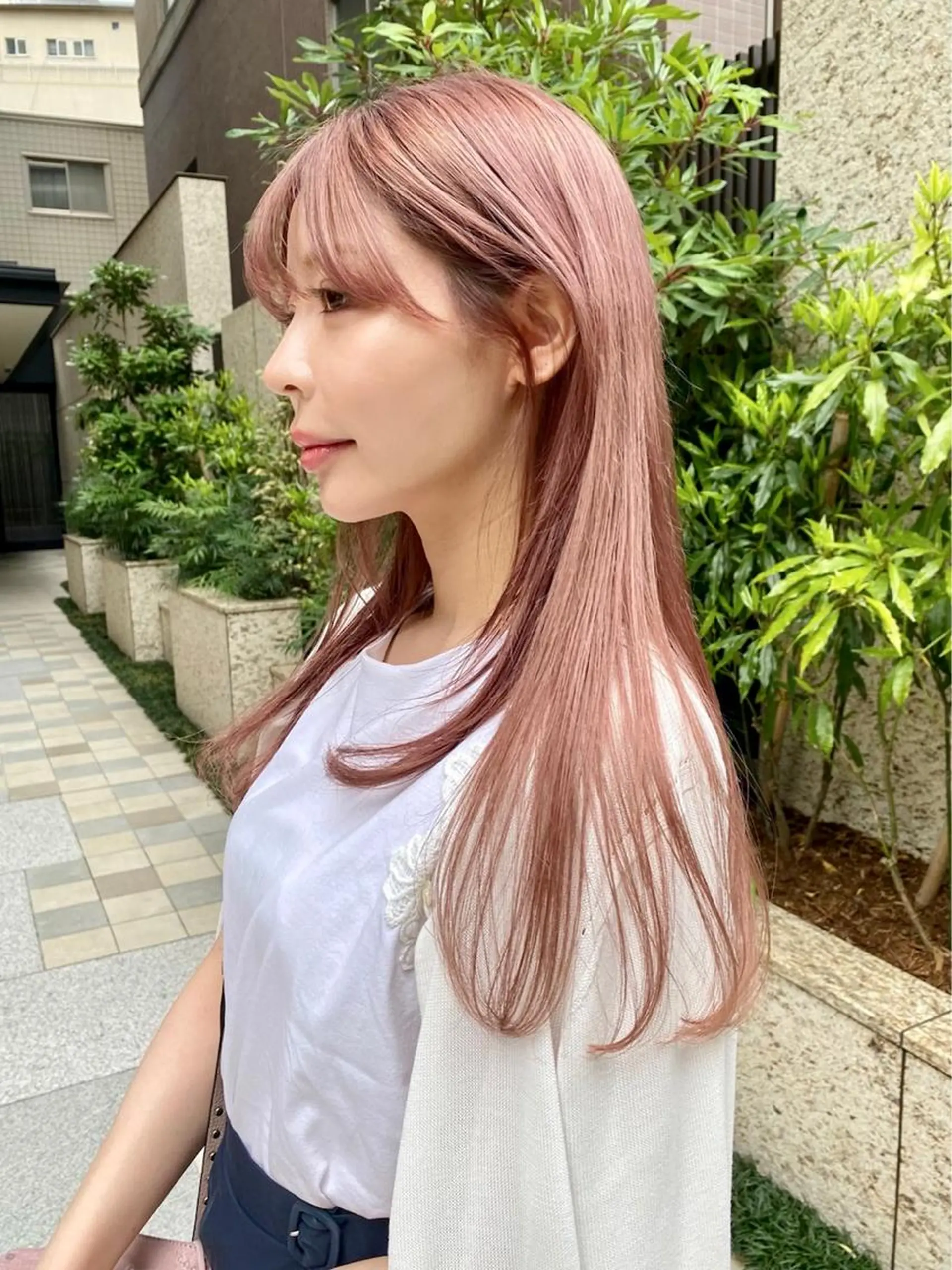 ロング カラー ブリーチ ピンクカラー ロング ハイトーン/デザイン hirokiのヘアスタイル