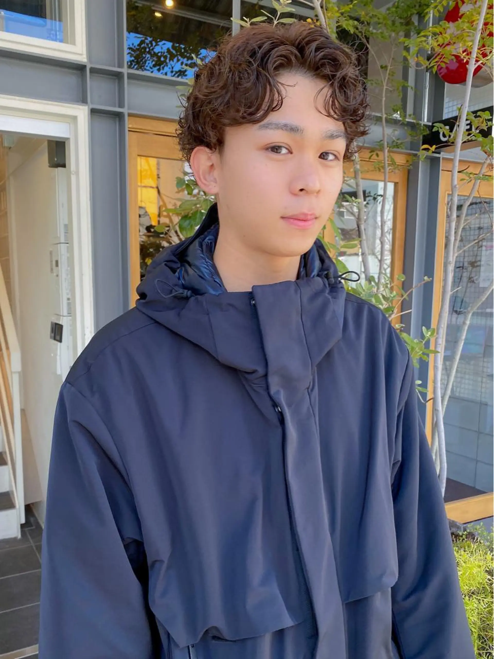 ショート カラー パーマ メンズ カット ヘアカラー パーマ メンズ/スパイキー ショート/ミツイのヘアスタイル