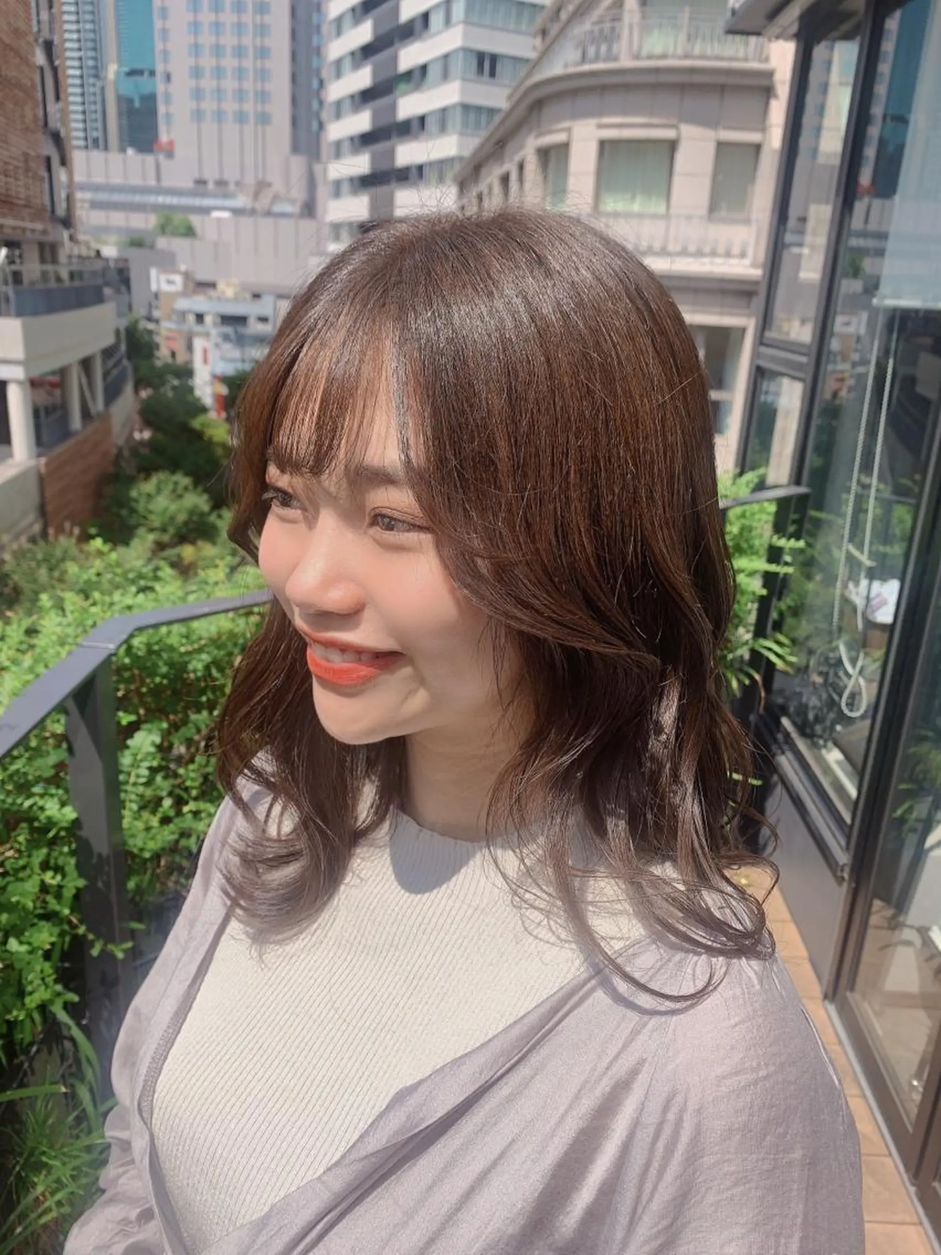 セミロング カラー カット ヘアカラー トリートメント 櫛部洸貴/ 頭皮改善、髪質改善のヘアスタイル