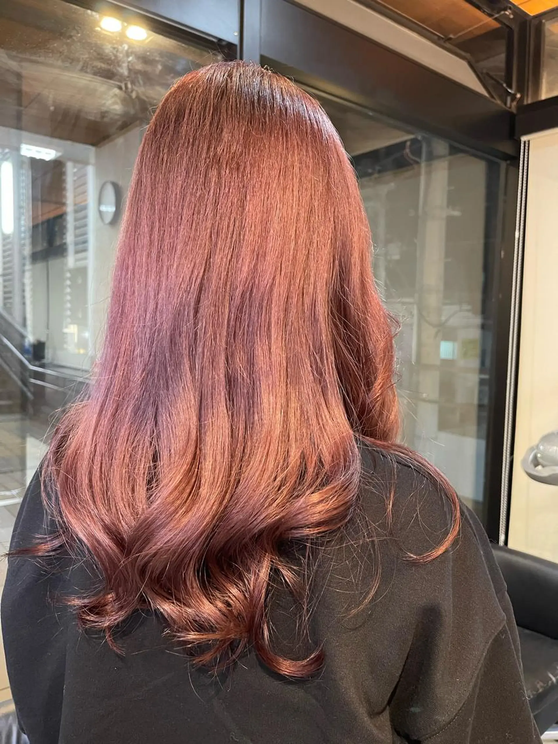 セミロング カラー ヘアアレンジ ヘアカラー 🇰🇷 韓国ヘア/ sumire 🫧のヘアスタイル